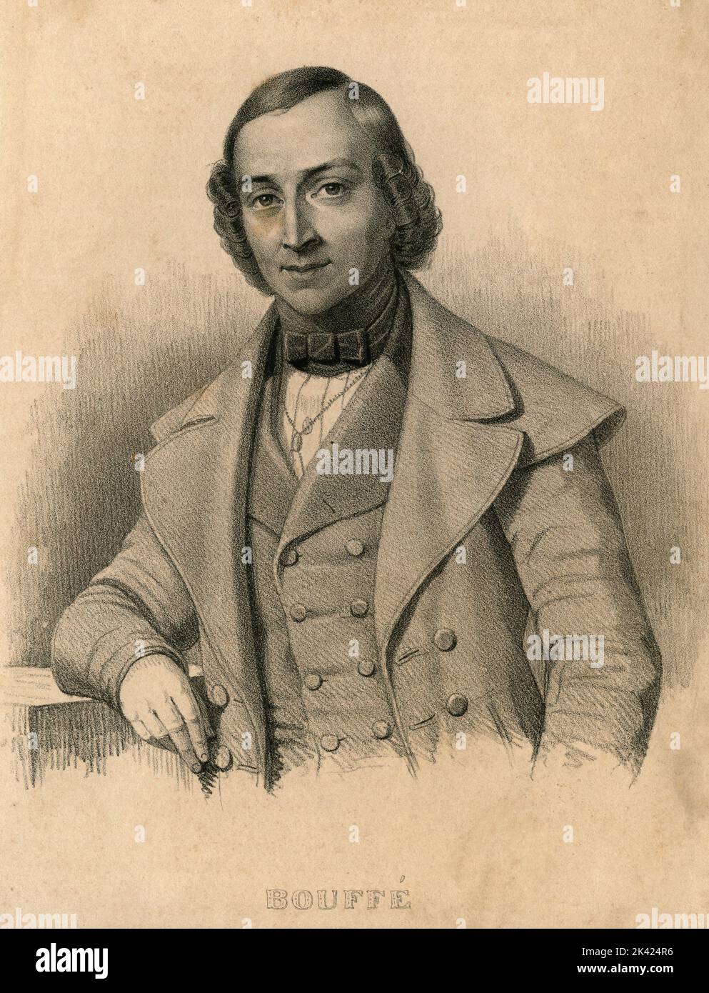 Portrait de l'acteur français Hughes Bouffe, 1800 ca. Banque D'Images