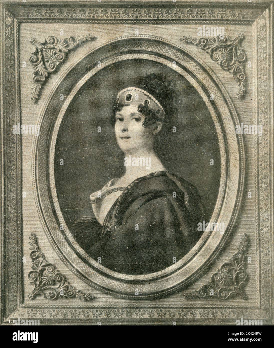 Portrait de la chanteuse italienne d'opéra Giuseppina Grassini, 1800 ca. Banque D'Images