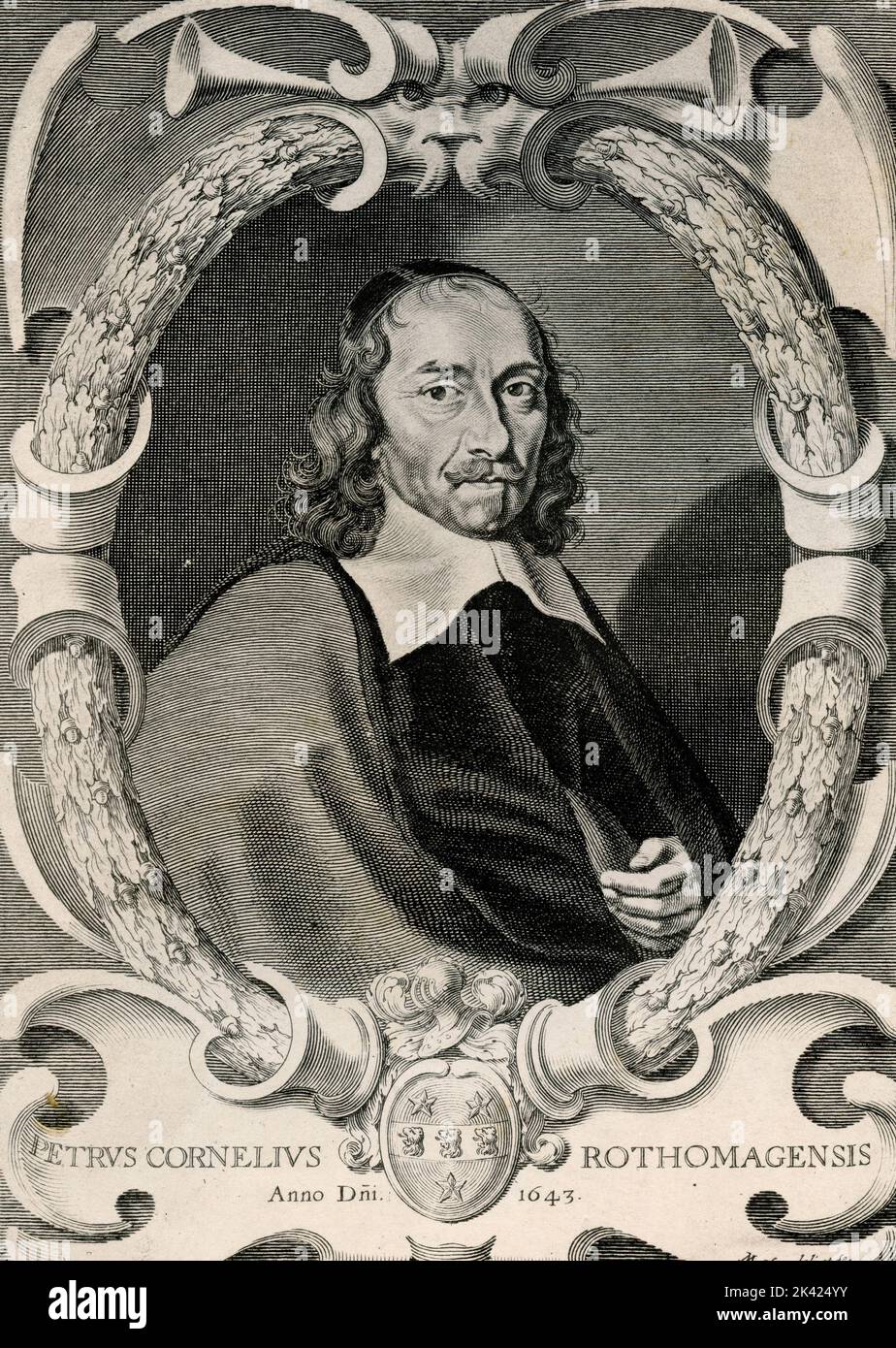 Portrait de Petrus Cornelius Rothomagensis, 1800 ca. Banque D'Images