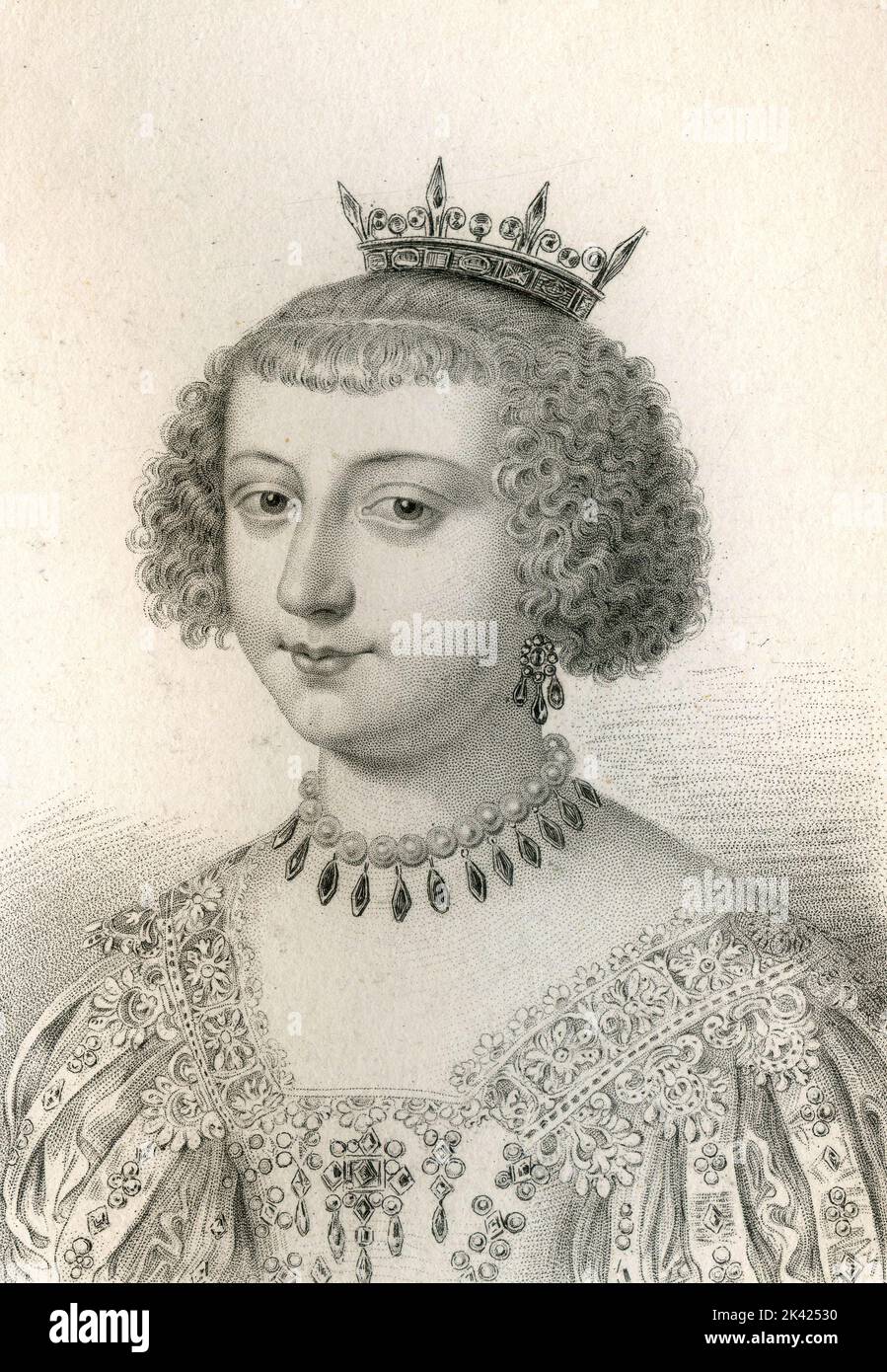 Portrait d'Anne Geneviève de Bourbon, duchesse de Longueville, 1800 ca. Banque D'Images