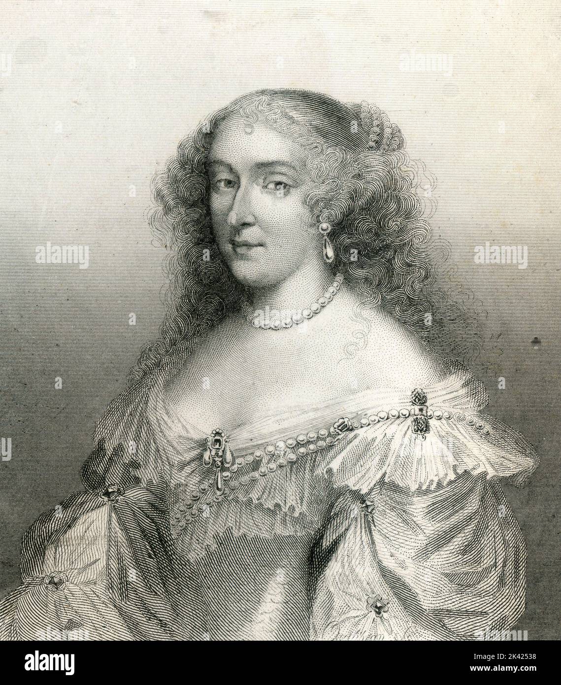 Portrait d'Anne Marie Louise d'Orléans, duchesse de Montpensier, 1800 ca. Banque D'Images