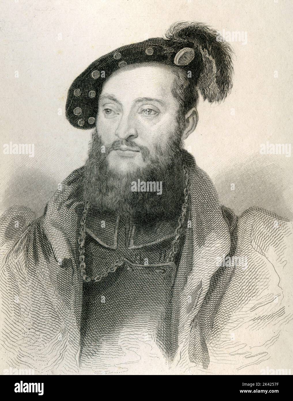 Portrait de l'homme d'État italien Lorenzo de' Medici, duc d'Urbino, 1800 ca. Banque D'Images