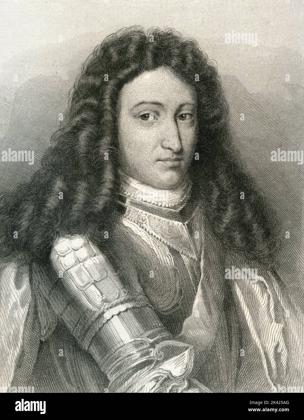 Portrait de William III Roi d'Angleterre, alias William d'Orange, 1800 ca. Banque D'Images