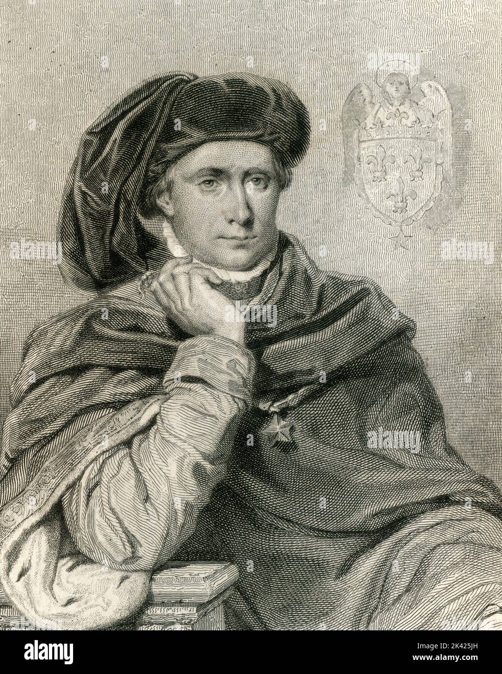Portrait de Charles VI, roi de France, 1800 ca. Banque D'Images