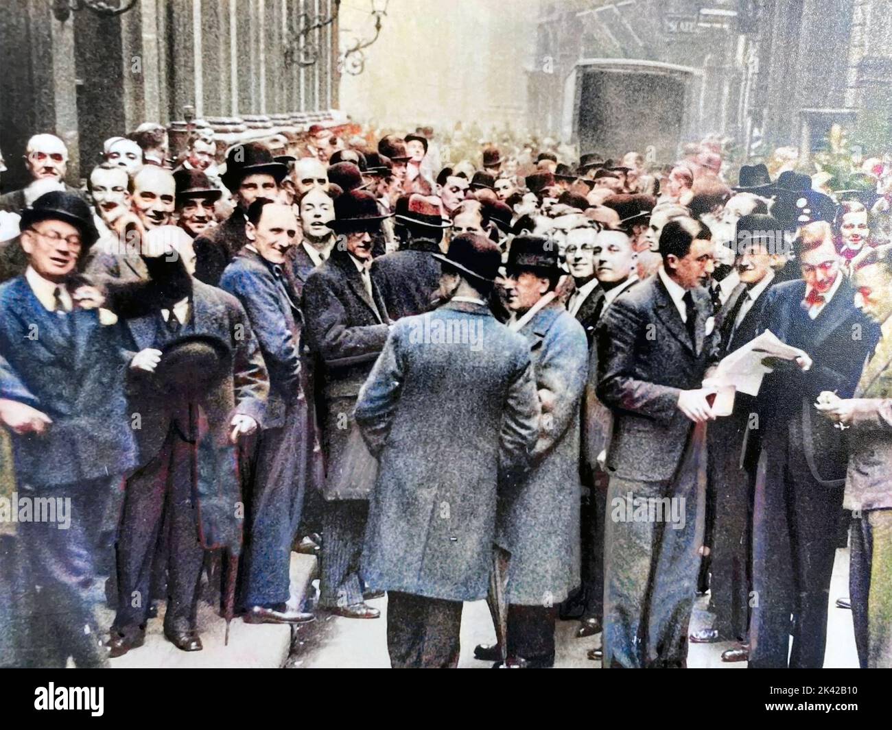 ACCIDENT DE WALL STREET LE 1929 OCTOBRE Banque D'Images