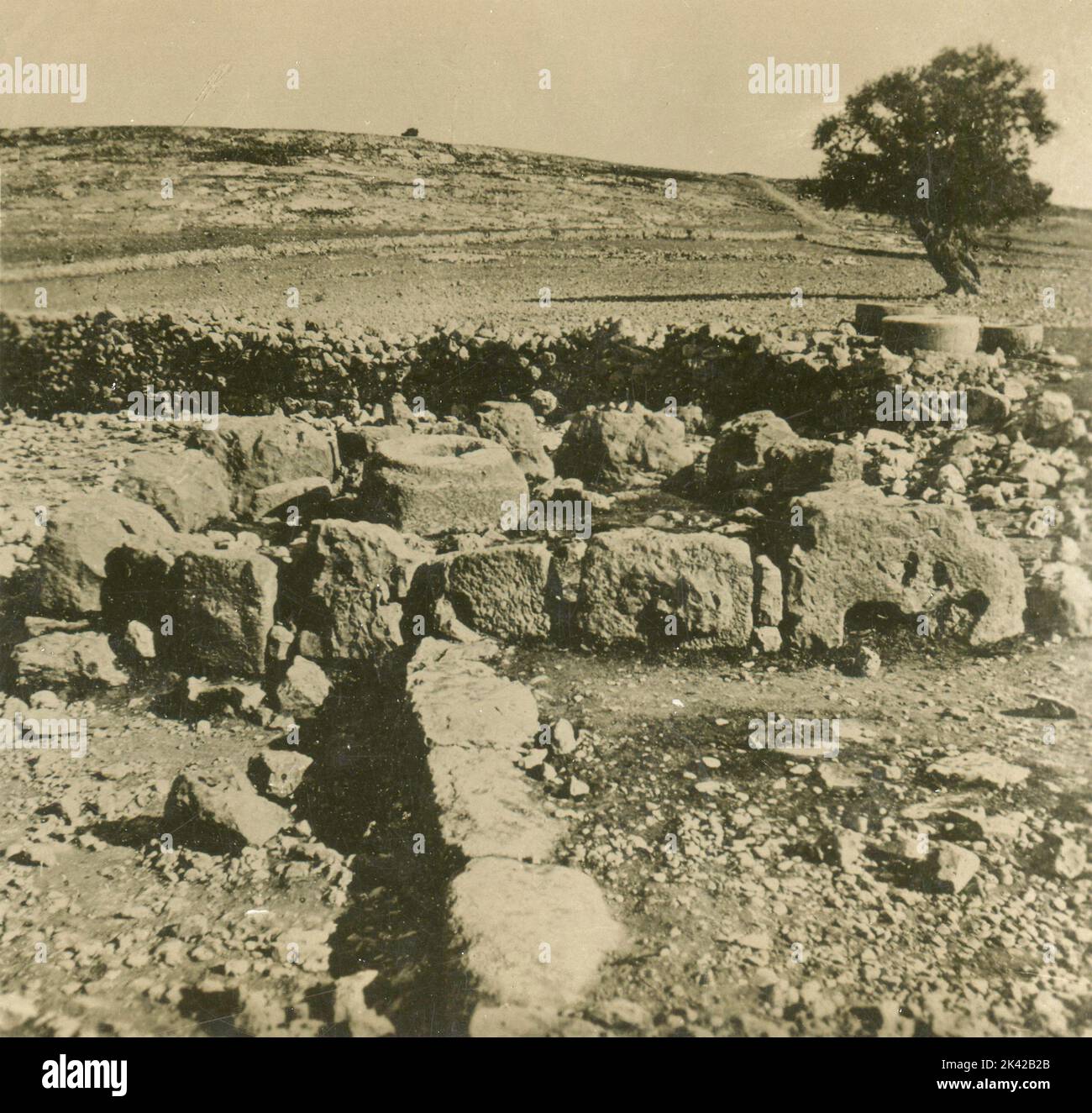 Vue du puits du Sage, Bethléem, Palestine 1900s Banque D'Images
