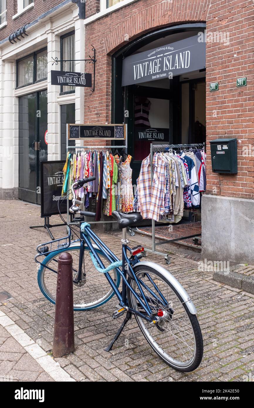 Vintage Clothes Shop, Amsterdam, pays-Bas Banque D'Images