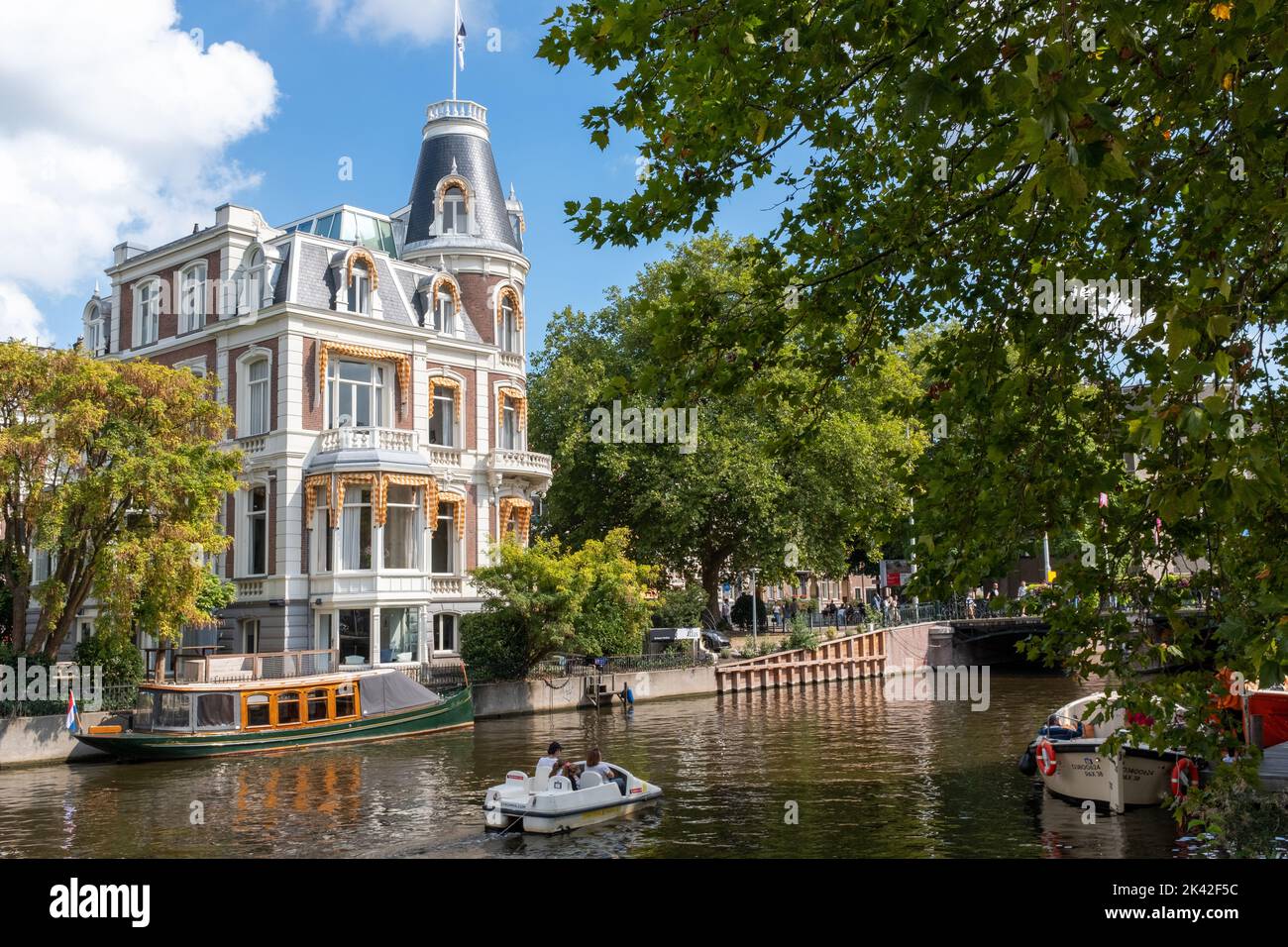 Atlas Tax Law Firm - bâtiment pittoresque près du Rijksmuseum, Amsterdam, pays-Bas Banque D'Images