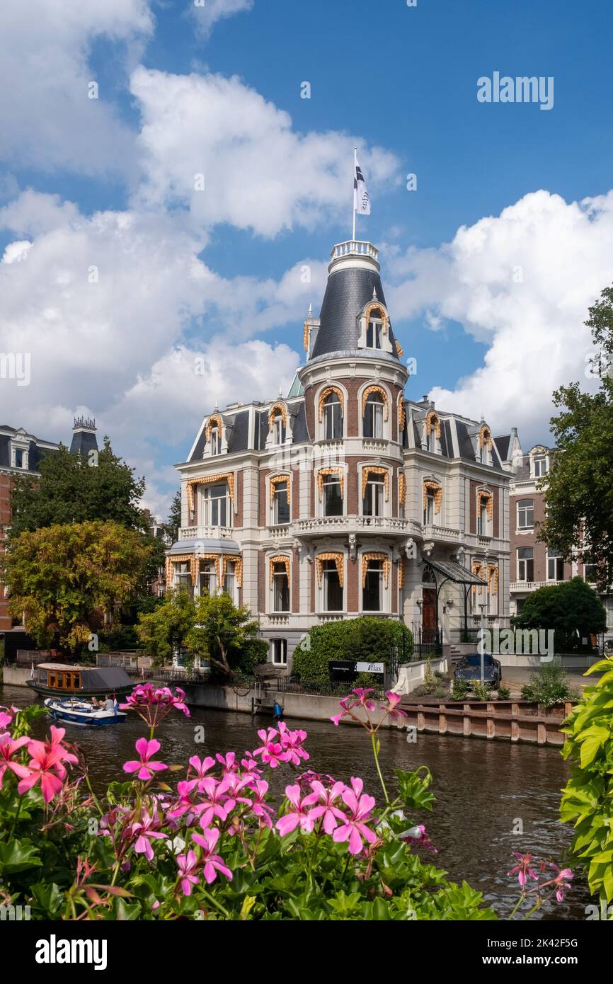 Atlas Tax Law Firm - bâtiment pittoresque près du Rijksmuseum, Amsterdam, pays-Bas Banque D'Images