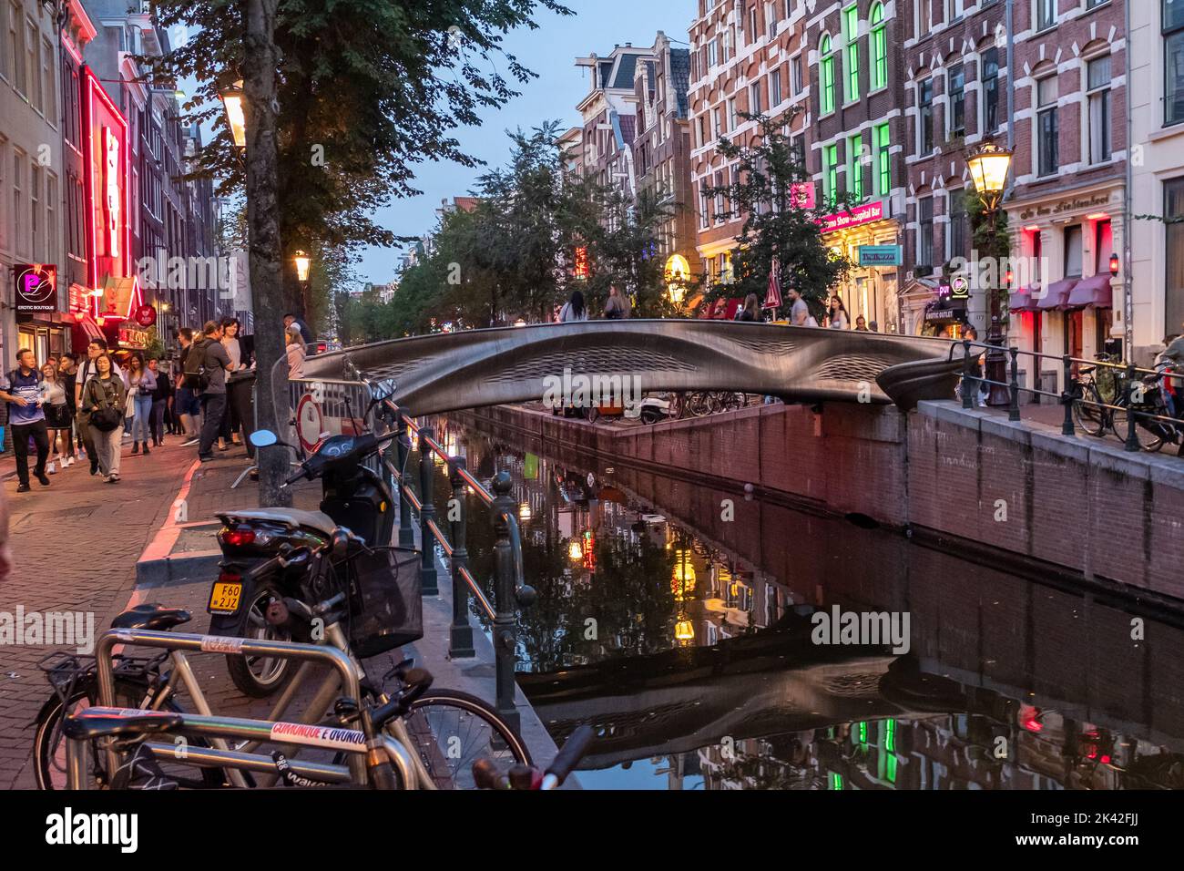 MX3D Bridge, de Wallen, Amsterdam, pays-Bas Banque D'Images