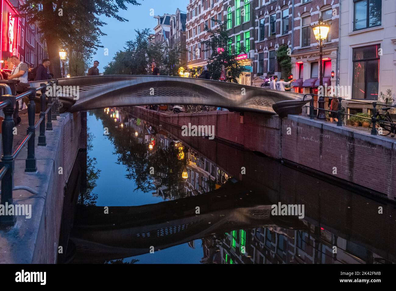 MX3D Bridge, de Wallen, Amsterdam, pays-Bas Banque D'Images