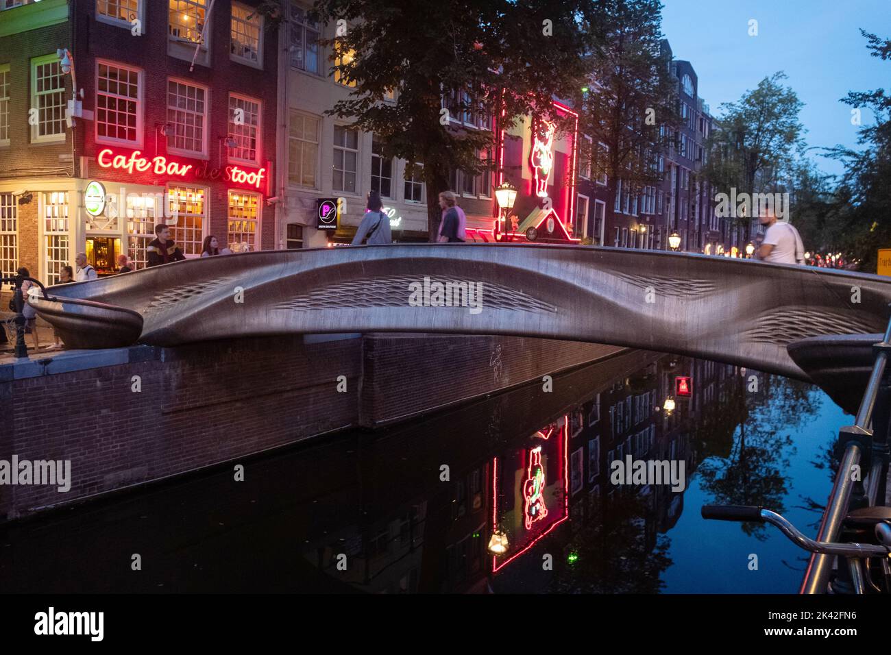 MX3D Bridge, de Wallen, Amsterdam, pays-Bas Banque D'Images