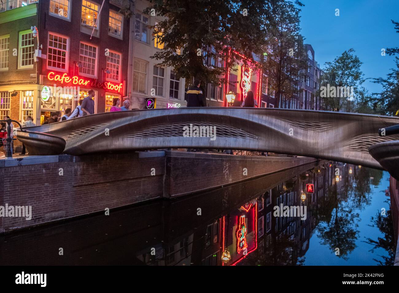 MX3D Bridge, de Wallen, Amsterdam, pays-Bas Banque D'Images