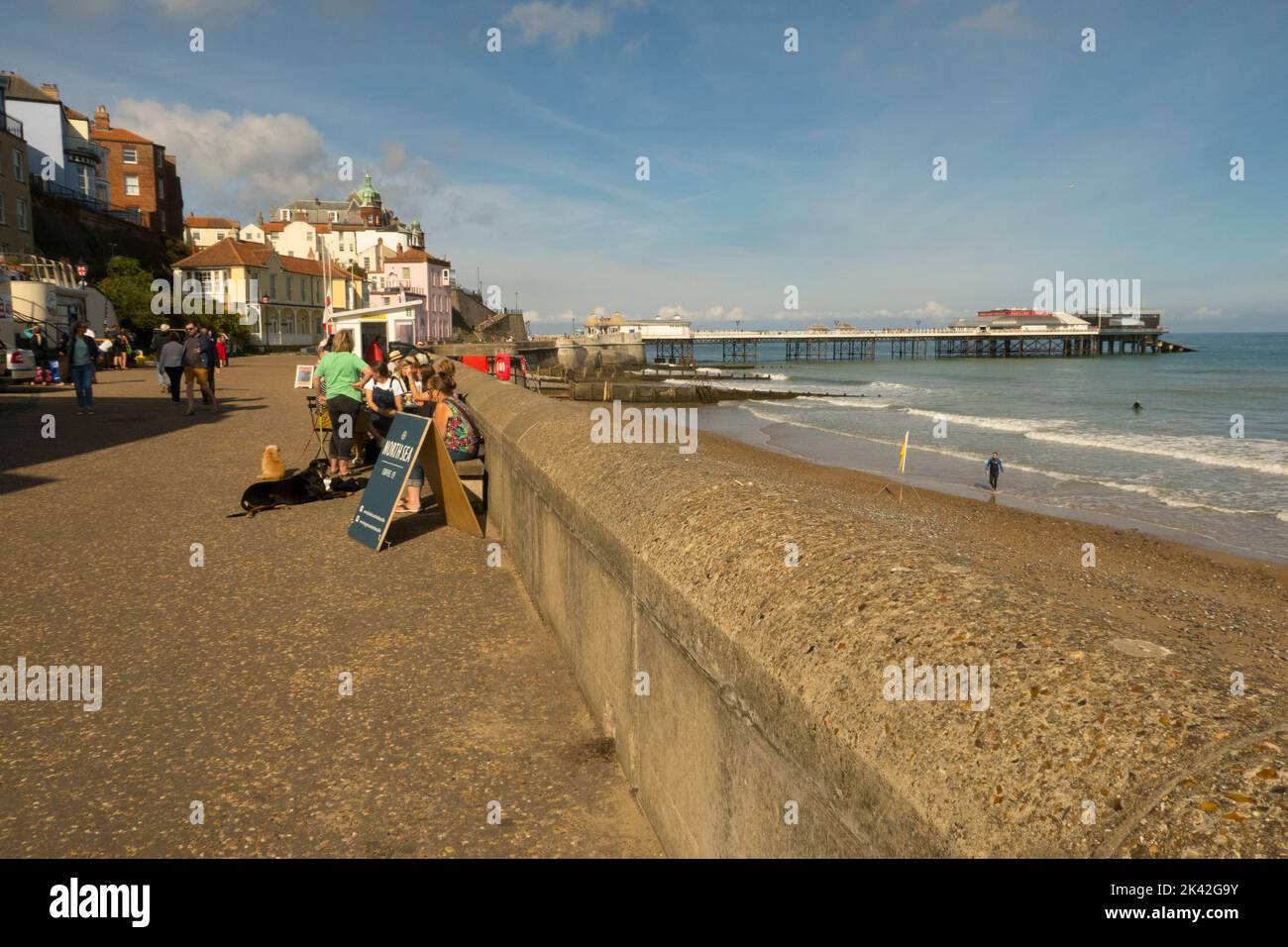 Cromer Promenade Norfolk Royaume-Uni Banque D'Images