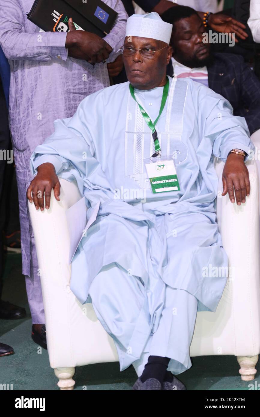 Le candidat à la présidence du Parti démocratique populaire, Alhaji Atiku Abubakar. Nigéria. Banque D'Images
