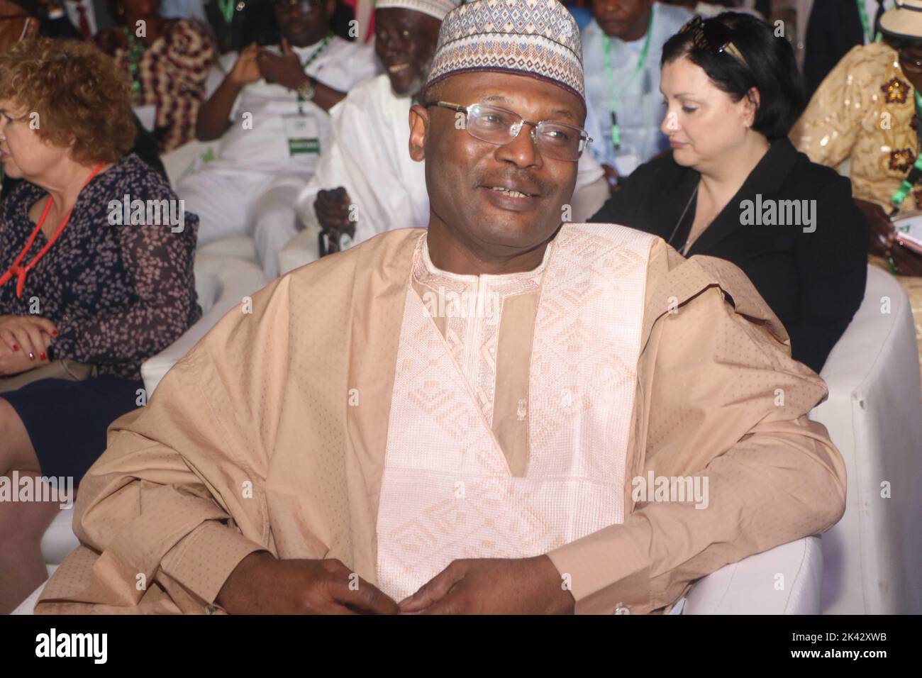Président de la Commission électorale nationale indépendante (INEC) Professeur Mahmood Yakubu. Nigéria. Banque D'Images