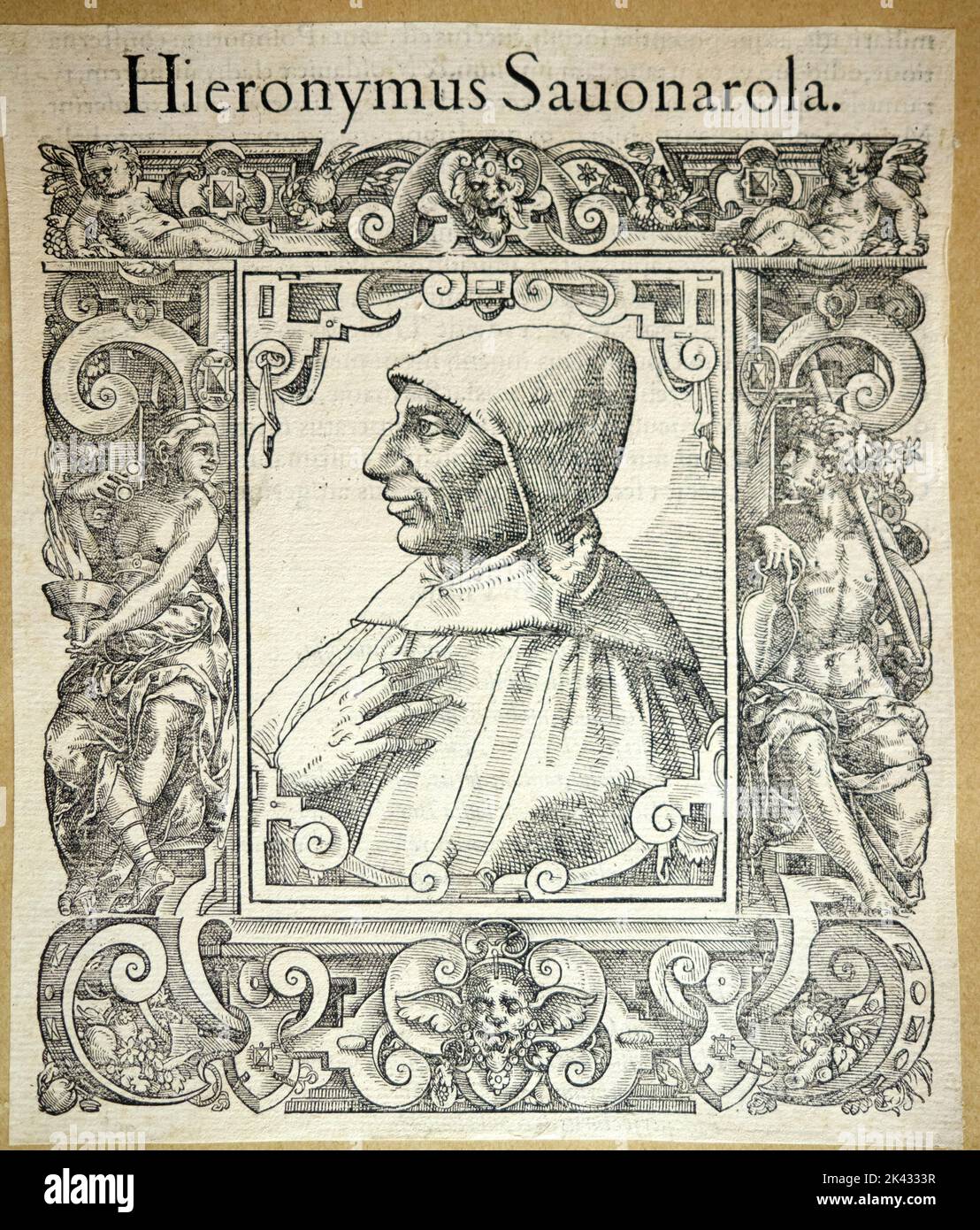 Bibliothèque du Musée San Marco à Florence Italie Banque D'Images