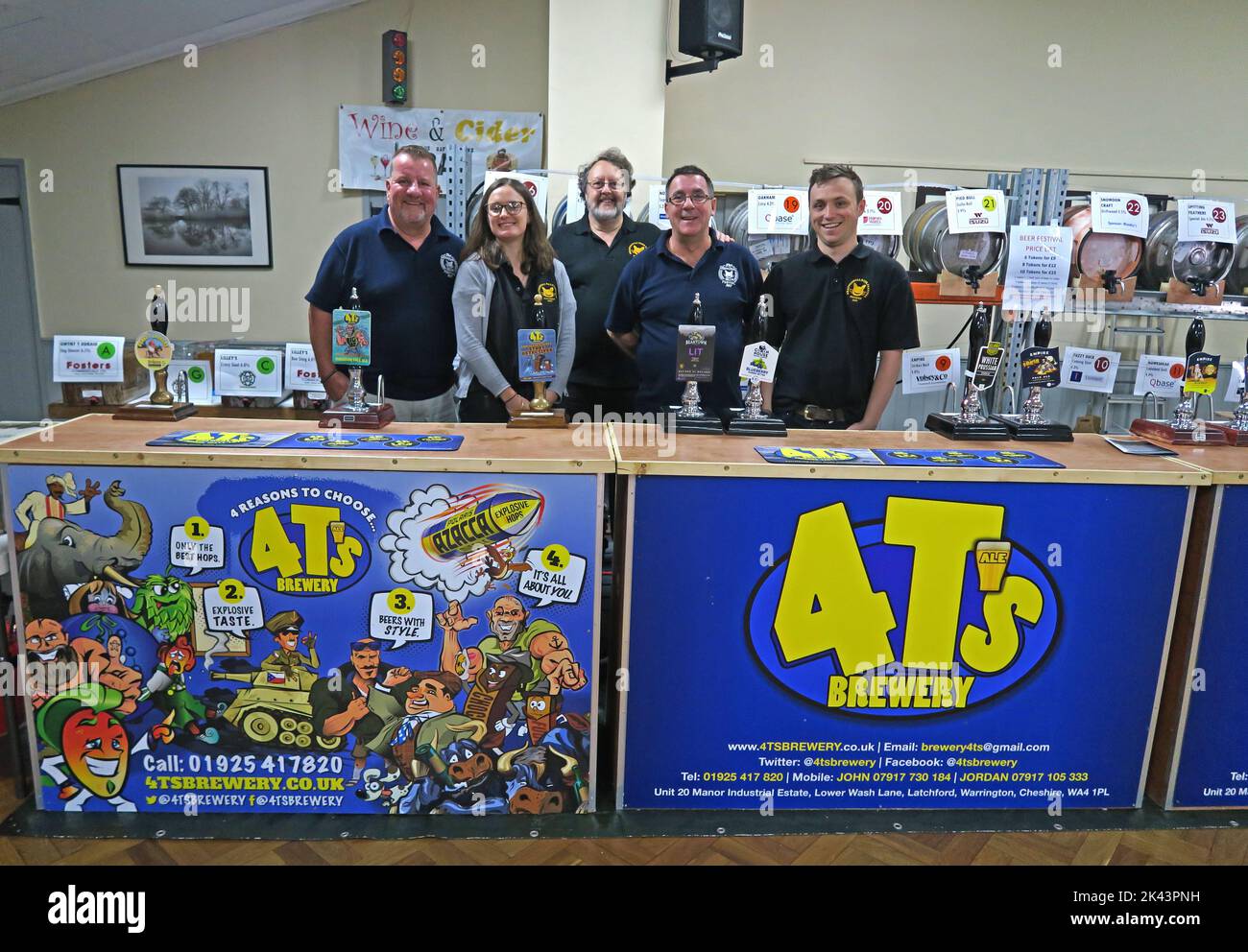 Festival de bière de Grappenhall Village 4Ts 2019, Bellhouse Club, Grappenhall, Warrington, Cheshire, ANGLETERRE, ROYAUME-UNI, WA4 2SG Banque D'Images