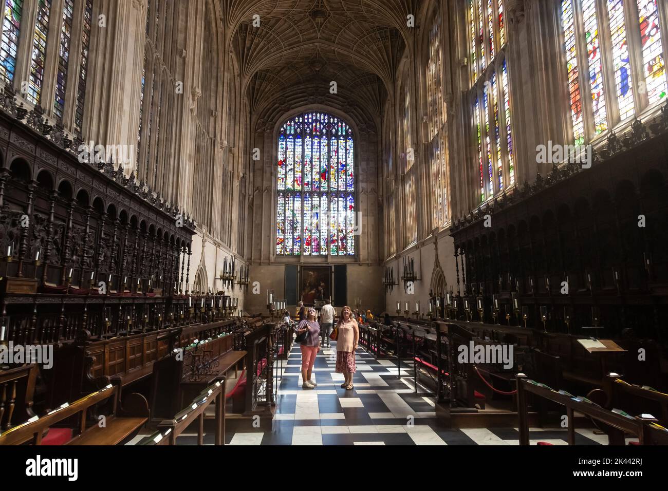 Intérieur de la chapelle King's College, Cambridge, Royaume-Uni. 22/6/22 Banque D'Images