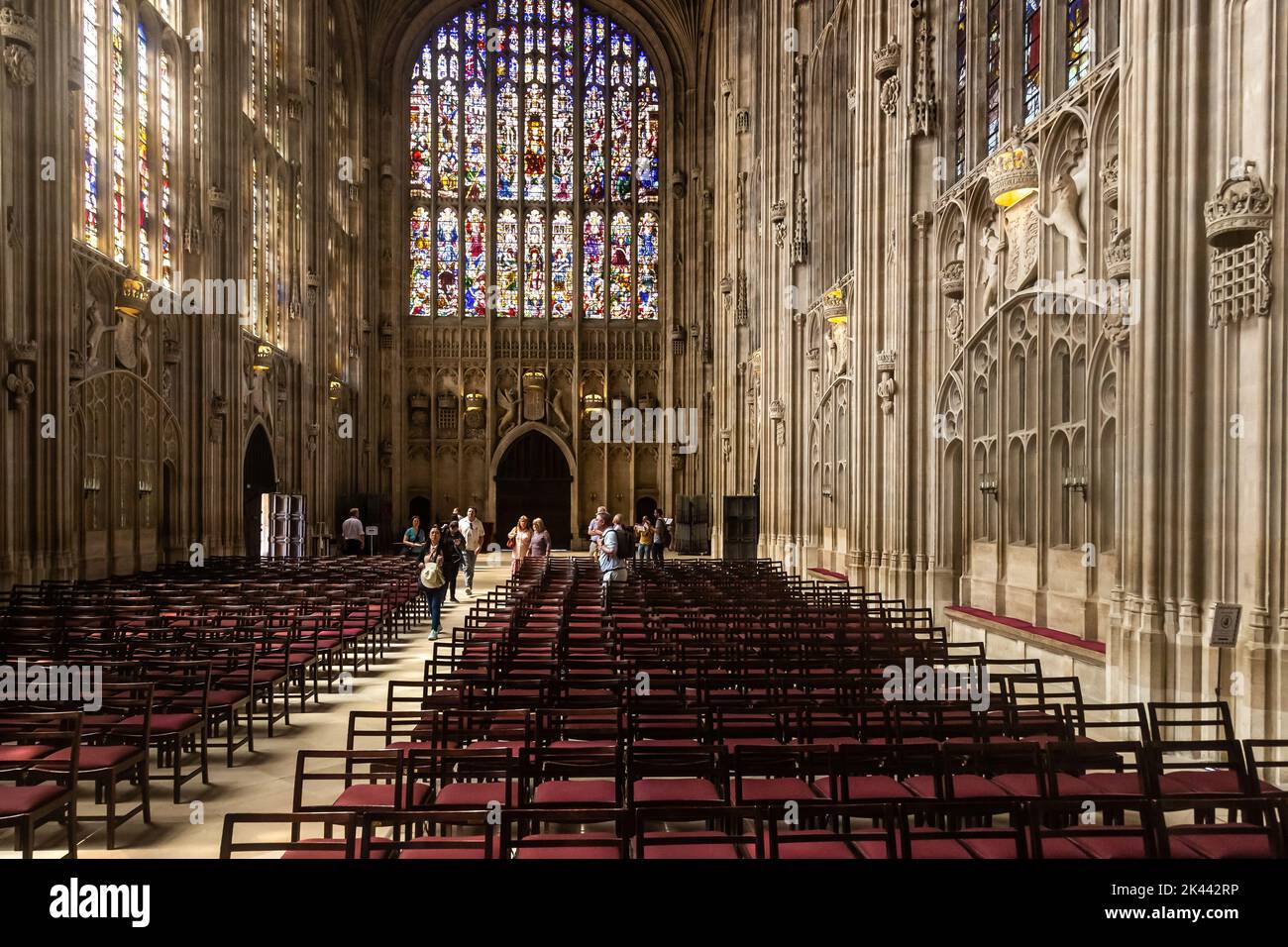 Intérieur de la chapelle King's College, Cambridge, Royaume-Uni. 22/6/22 Banque D'Images