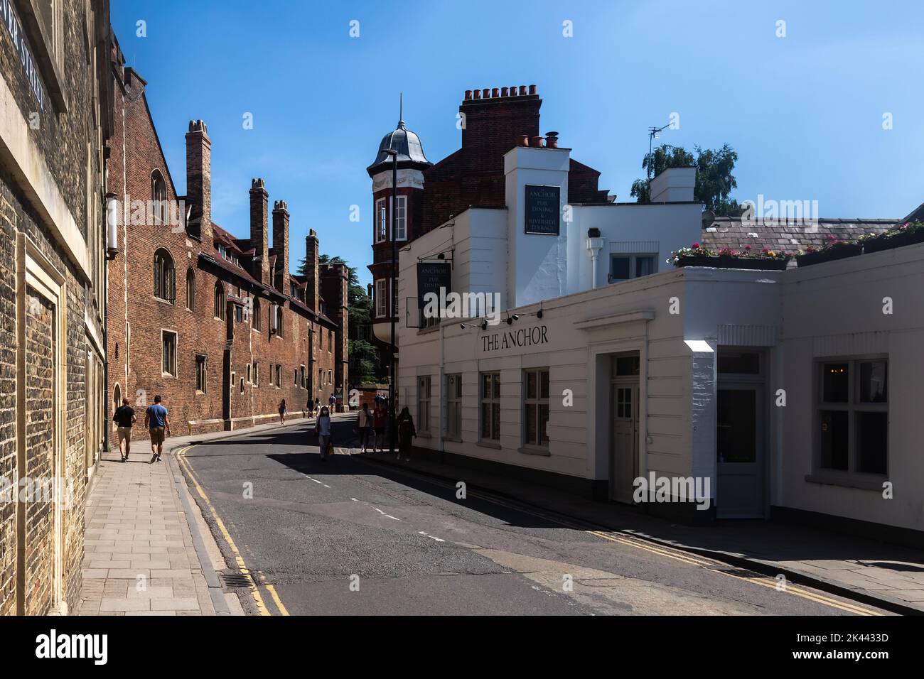Vue générale sur la ville de Cambridge, y compris l'Anchor Pub, Cambridge, Royaume-Uni. 22 juin 2022 Banque D'Images
