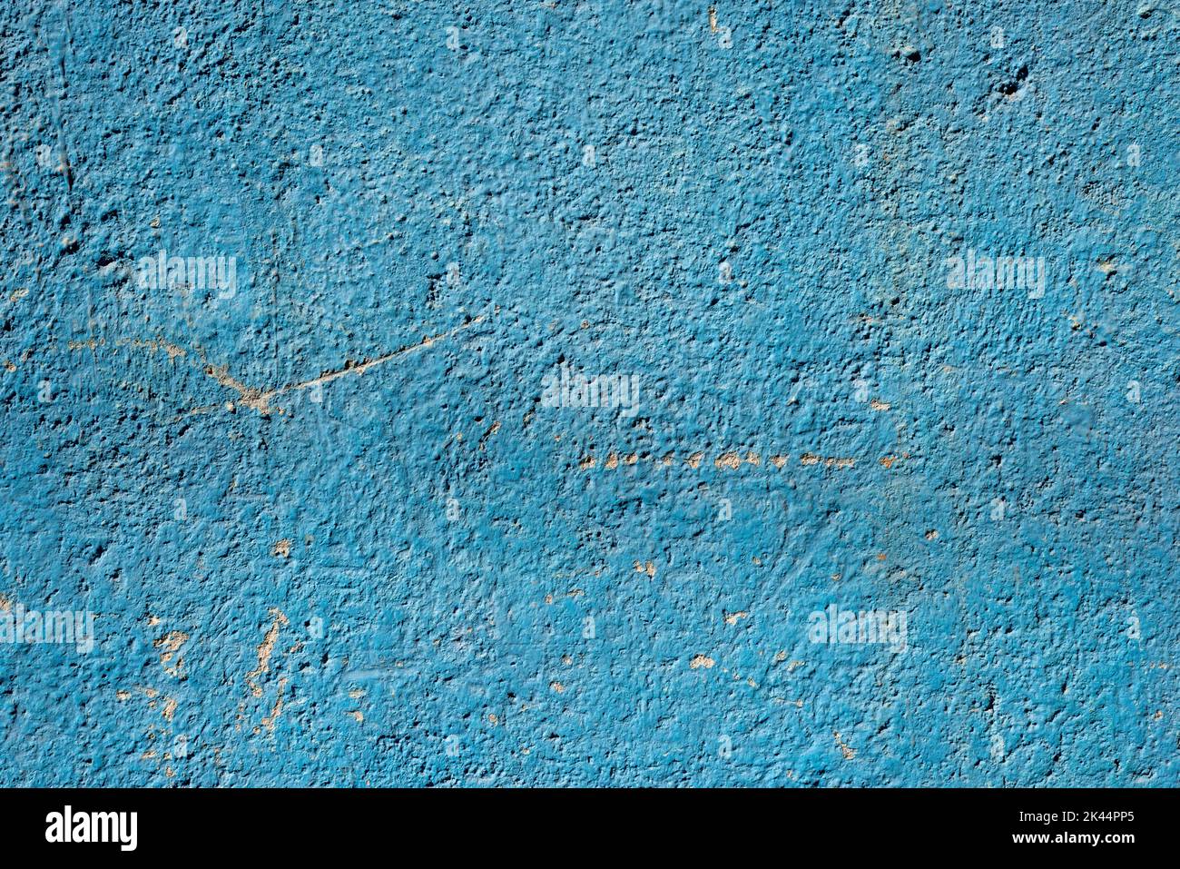 Couleur bleu patiné détaillées stuc peint wall background Banque D'Images