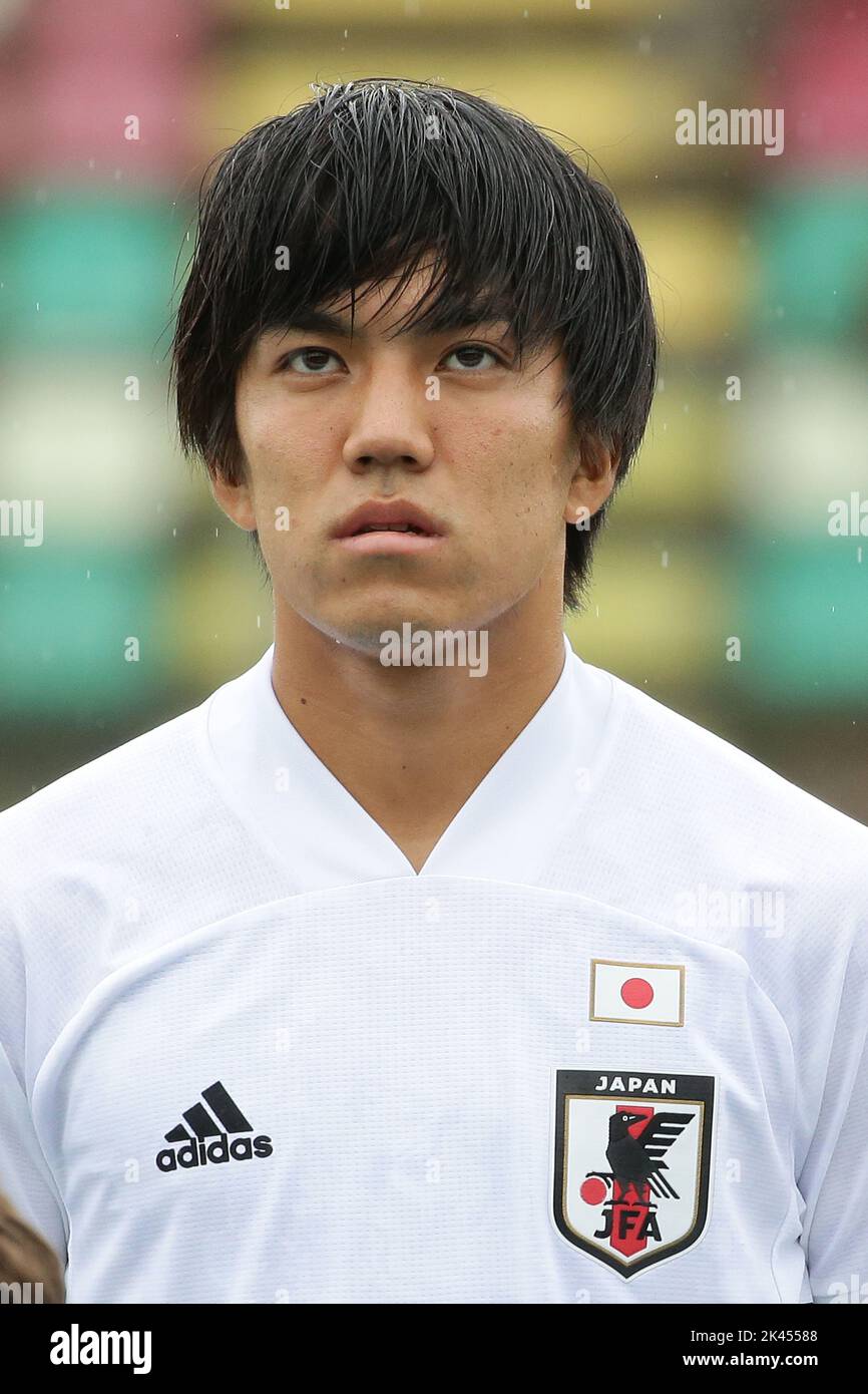 Satoshi Tanaka du Japon U21 pendant le match international amical U-21 entre l'Italie U21 1-1 Japon U21 au Stadio Teofilo Patini sur 26 septembre 2022 à Castel di Sangro, Italie. Credit: AFLO/Alay Live News Banque D'Images