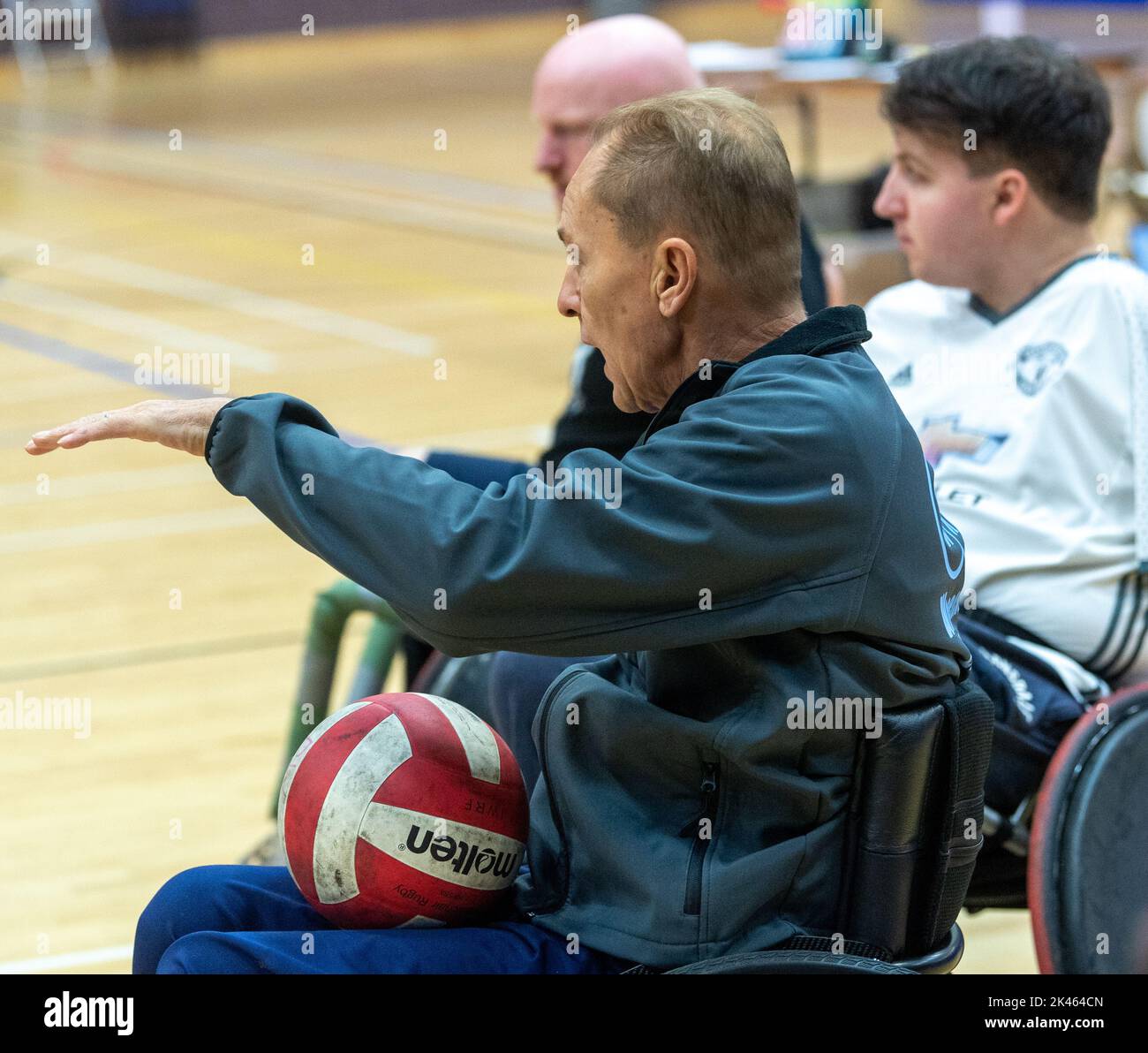 Brentwood Essex 30th septembre 2022 la Journée de rugby et de cricket en fauteuil roulant de l'Association des Limbénis (parrainée par BBK), qui s'est tenue au Brentwood Center, Brentwood Essex, a donné à ceux qui souffrent de perte de membre l'aptitude à essayer le rugby en fauteuil roulant et le cricket en fauteuil roulant ainsi qu'à rencontrer ceux qui ont des handicaps similaires crédit: Ian Davidson/Alay Live News Banque D'Images