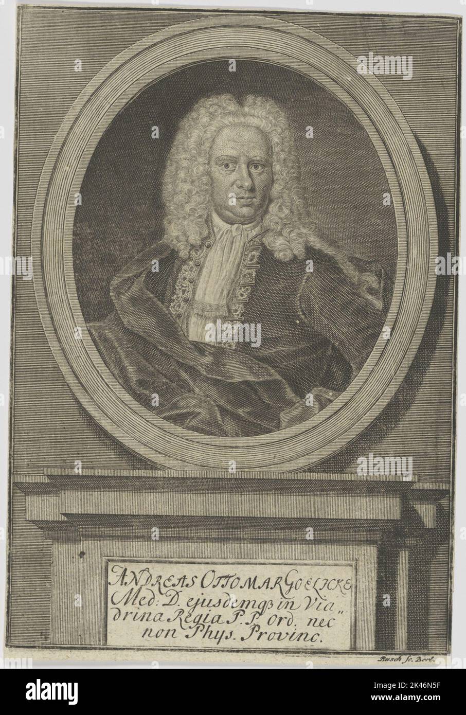 Portrait d'Andreas Ottomar Goelicke Banque D'Images