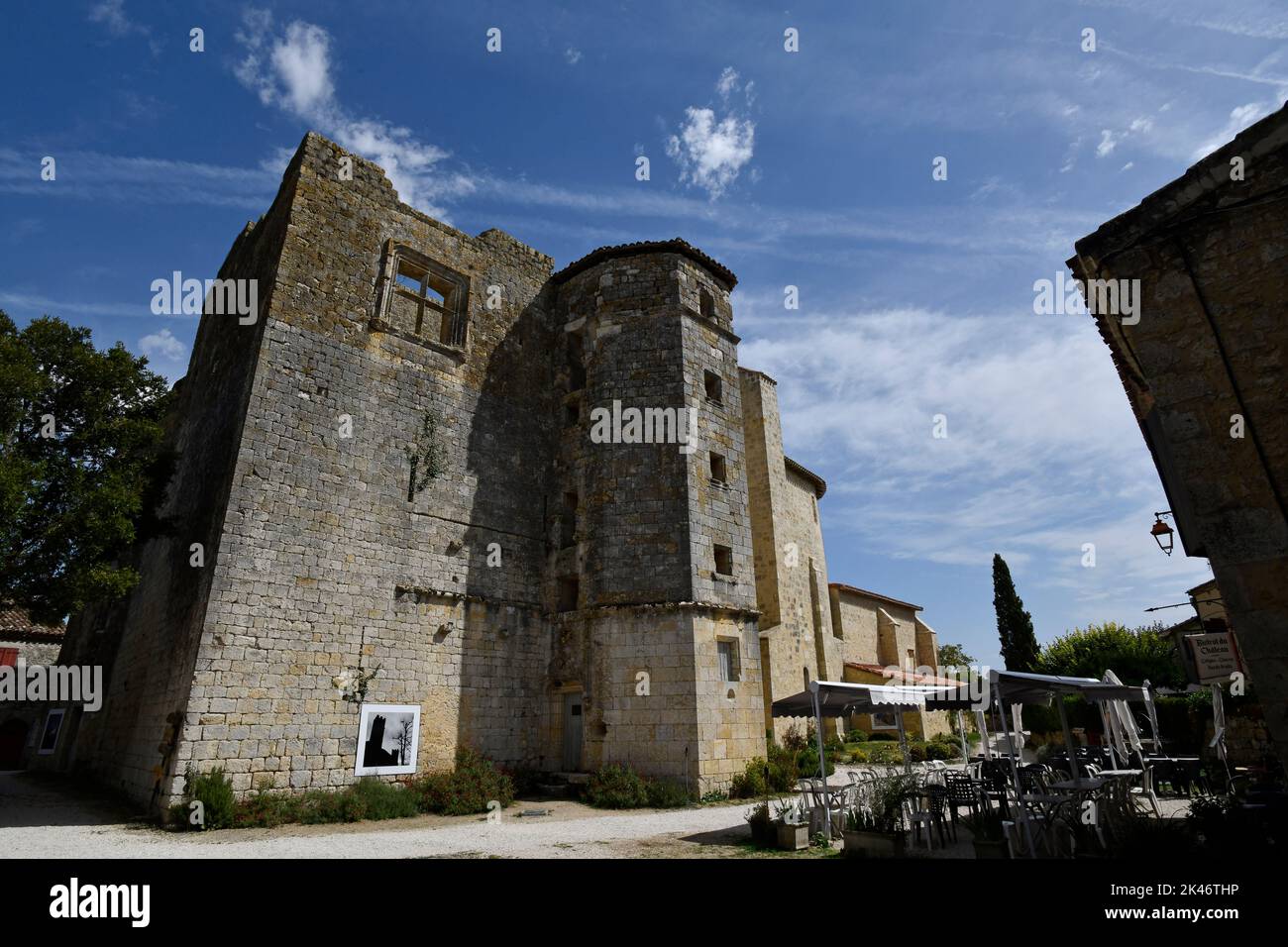 Larressingle dans le département du Lot-et-Garonne, Sud-Ouest de la France Banque D'Images Larressingle dans le département du Lot-et-Garonne, Sud-Ouest de la France Banque D'Images