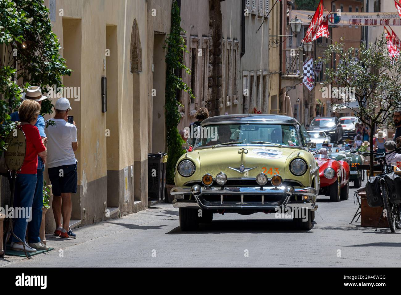 1954 Lincoln Capri participation à la mille Miglia 2022 Banque D'Images