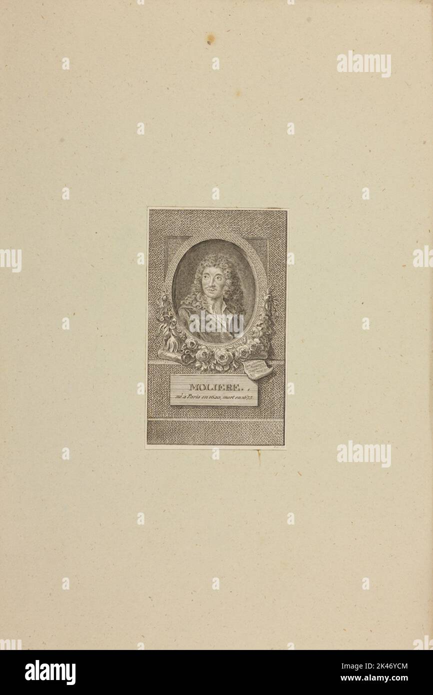 Portrait de la molière Banque D'Images