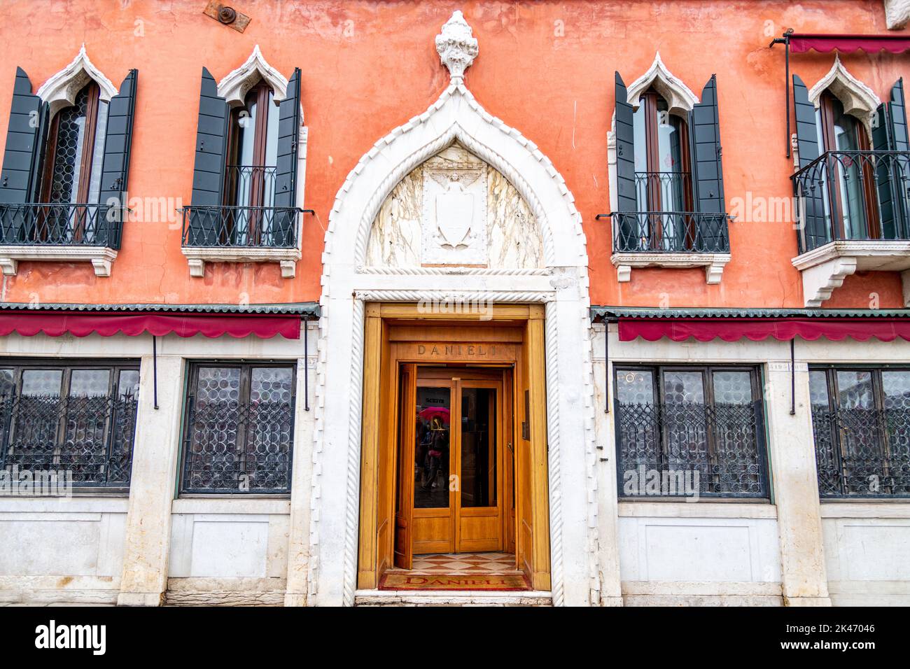 L'entrée arrière de l'hôtel Danieli à Venise, Italie Banque D'Images