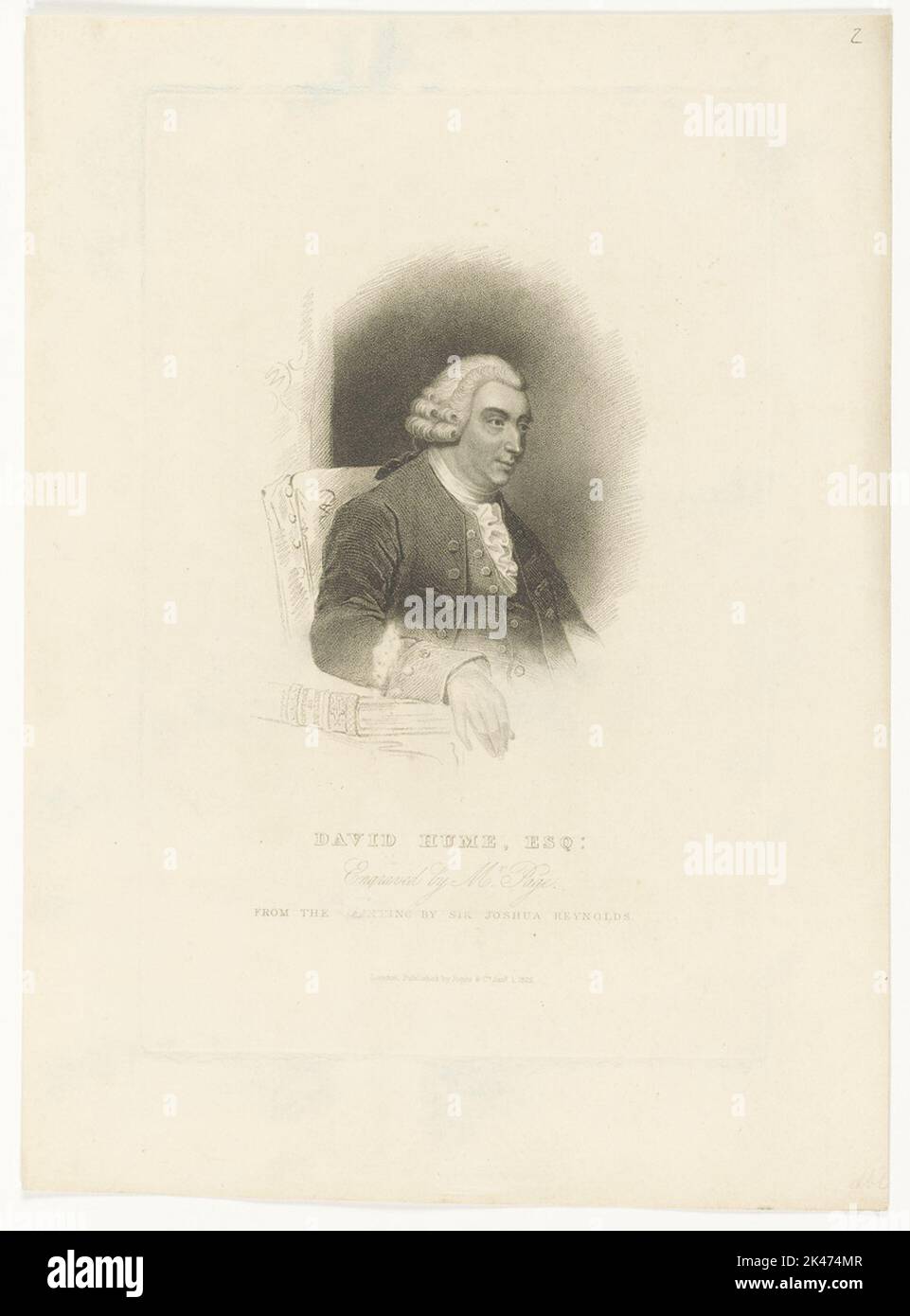 Portrait de David Hume Banque D'Images