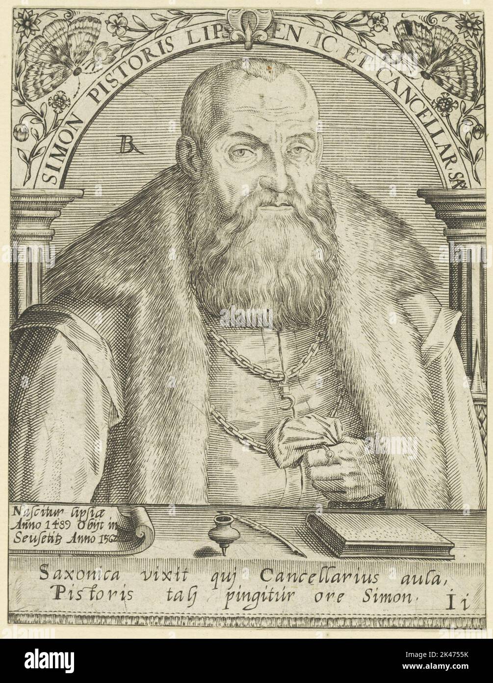 Bildnis des Simon boulanger Banque D'Images