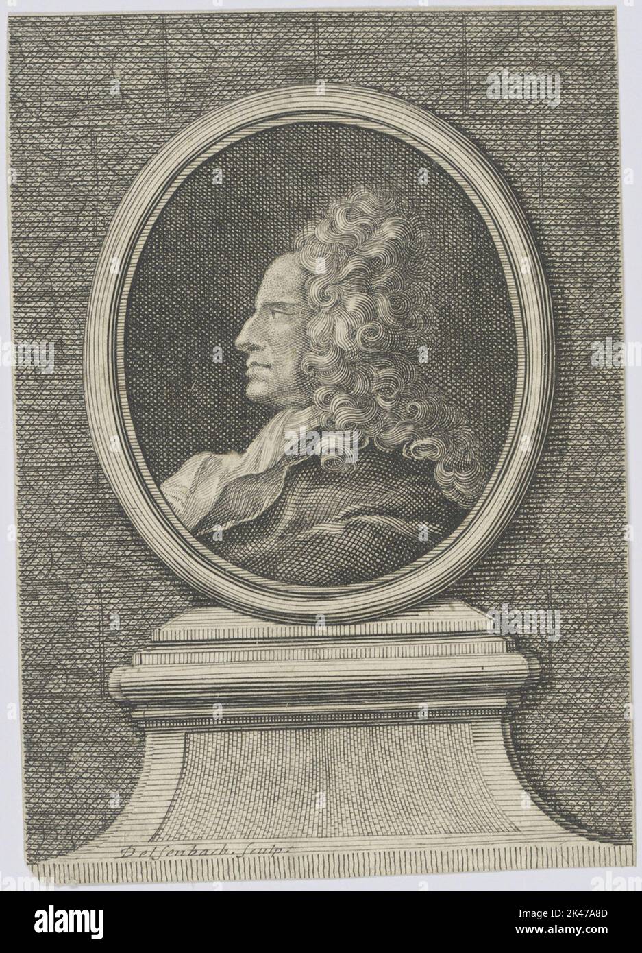 Portrait de Johann Bernhard Fischer von Erlach Banque D'Images