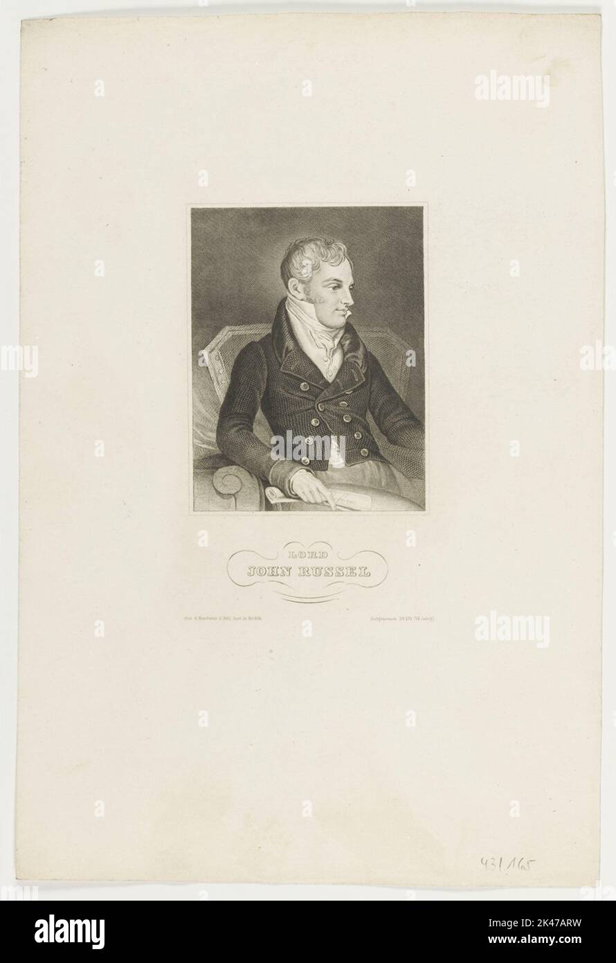 Portrait de John Russel Banque D'Images