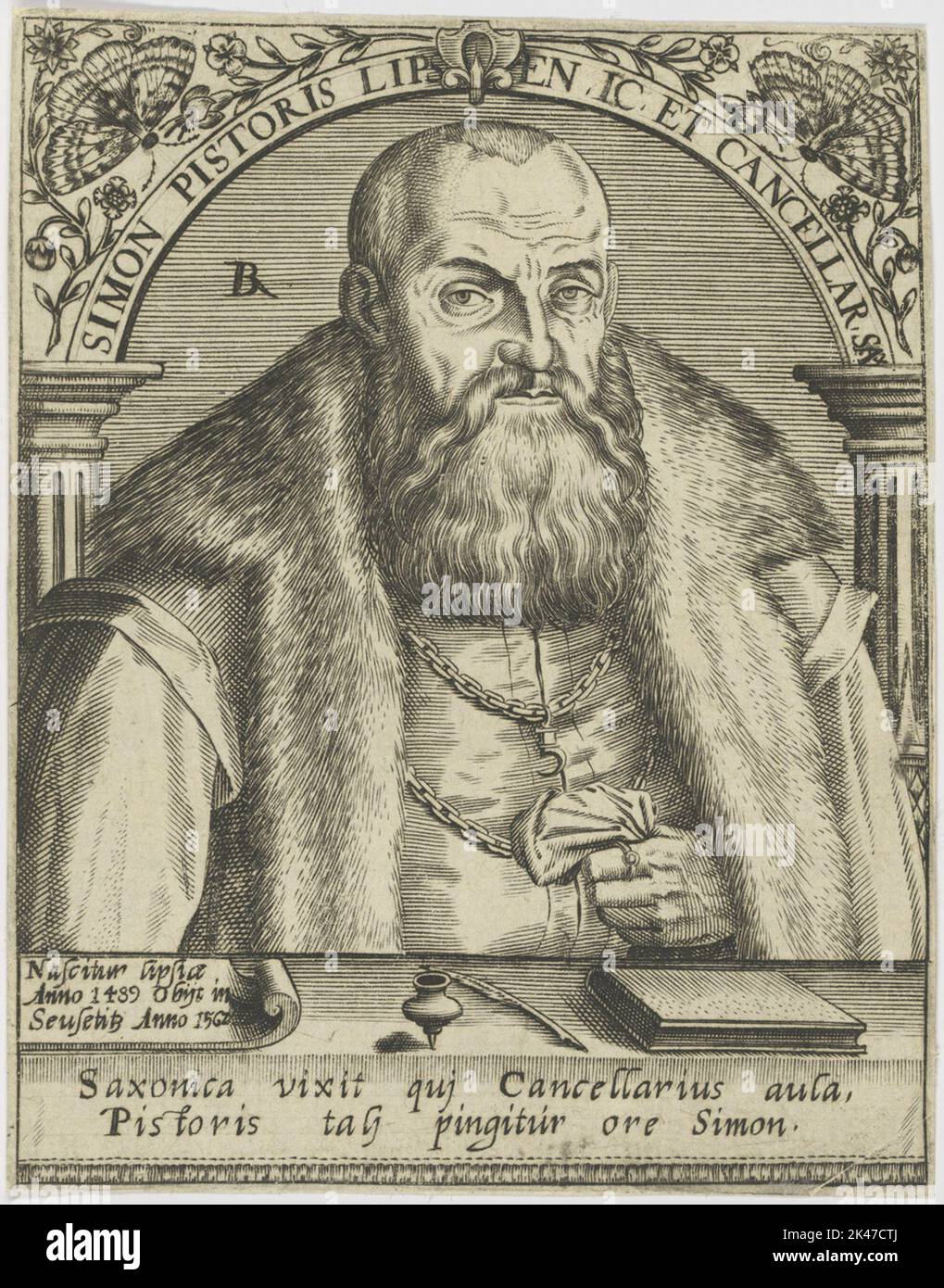 Bildnis des Simon boulanger Banque D'Images