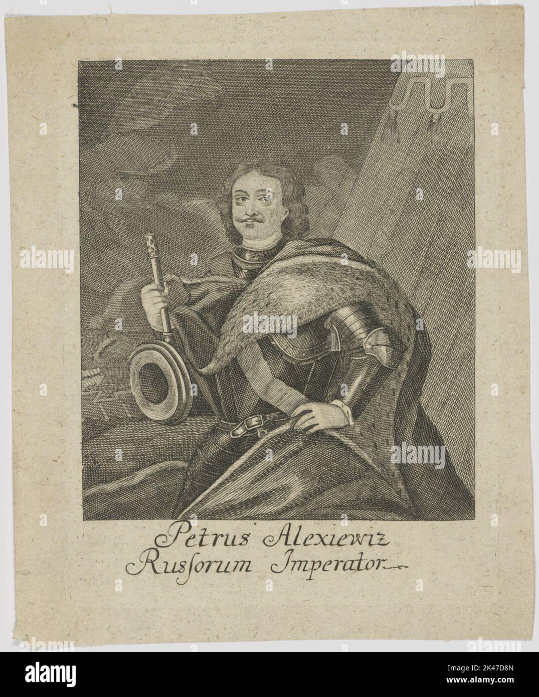Bildnis des Petrus Alexiewiz, empereur russe Banque D'Images