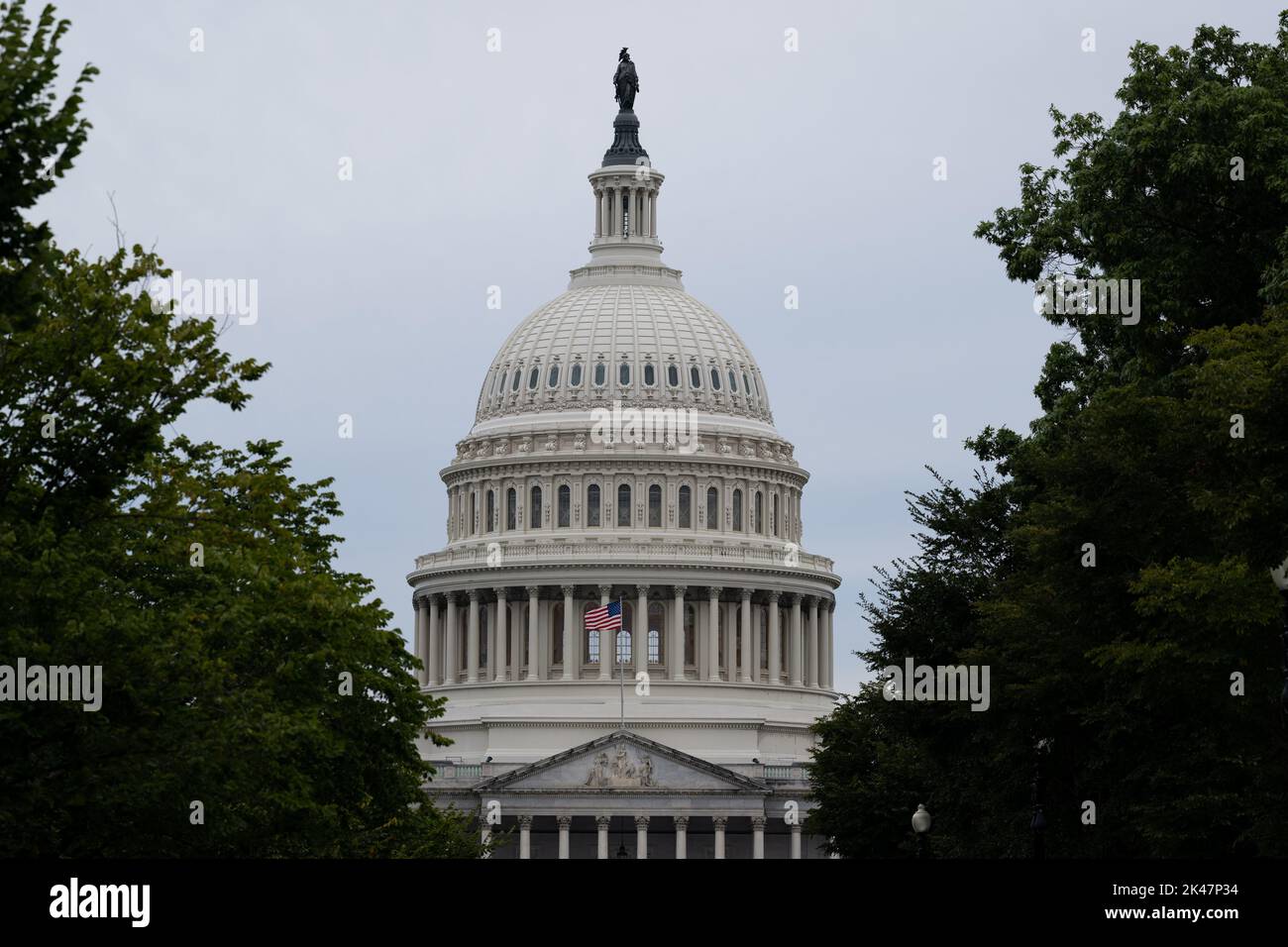 Washington DC, États-Unis. 30th septembre 2022. Une vue générale du bâtiment du Capitole des États-Unis, à Washington, DC, vendredi, 30 septembre, 2022. (Graeme Sloan/Sipa USA) Credit: SIPA USA/Alay Live News Banque D'Images