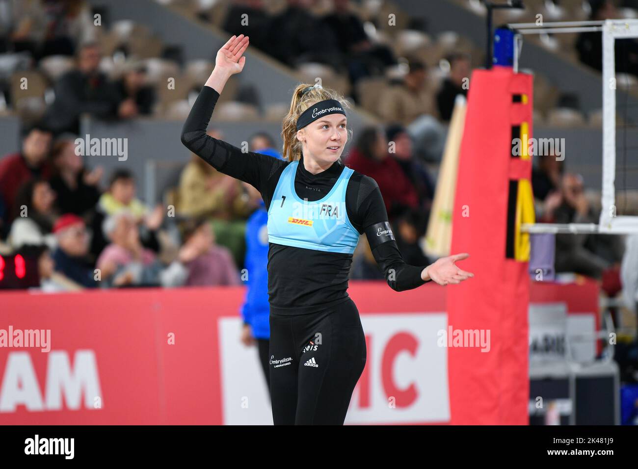 Paris, France. 30th septembre 2022. Lezana Placette pendant le Beach Pro Tour Elite 16, au stade Roland-Garros, à Paris, en France, sur 30 septembre 2022. Crédit : Victor Joly/Alamy Live News Banque D'Images