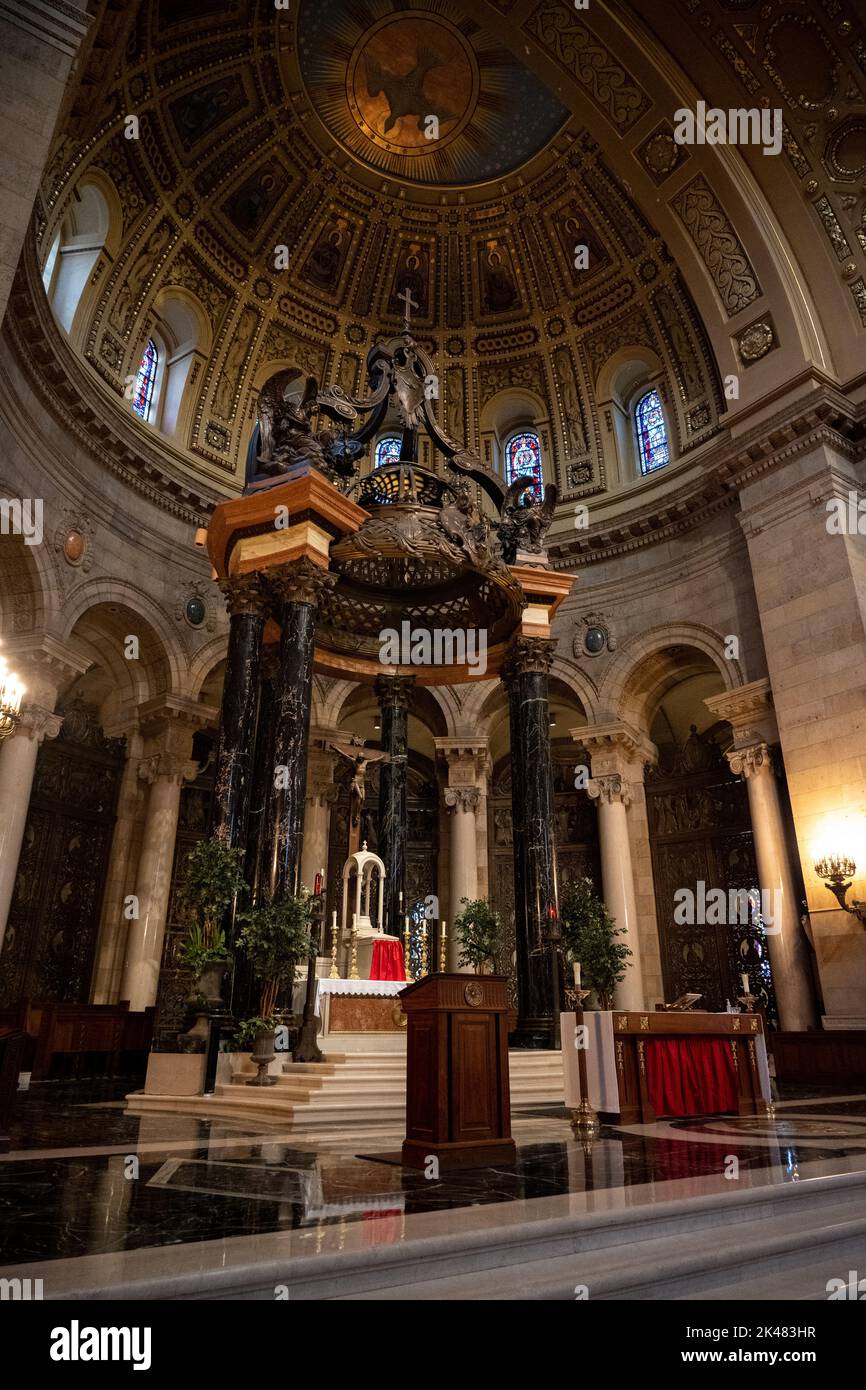 Intérieur de la cathédrale Saint-Paul Banque D'Images