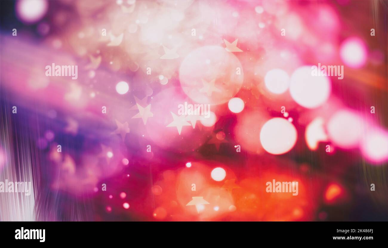 Lumières de fête arrière-plan bokeh, lumières bokeh floues, bokeh flou, arrière-plan bokeh clair vintage, point flou abstrait coloré, flou artistique Banque D'Images