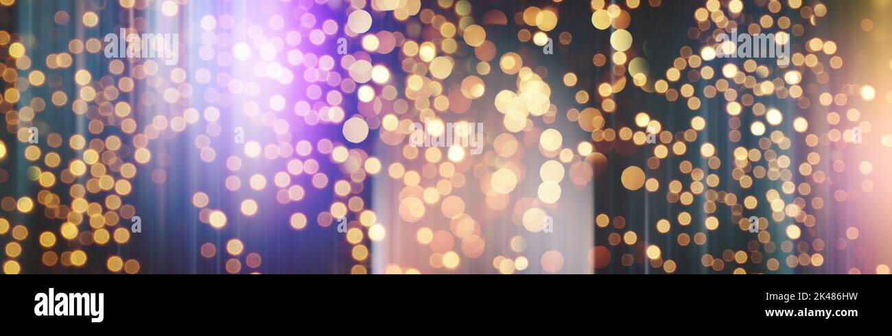 Lumières de fête arrière-plan bokeh, lumières bokeh floues, bokeh flou, arrière-plan bokeh clair vintage, point flou abstrait coloré, flou artistique Banque D'Images