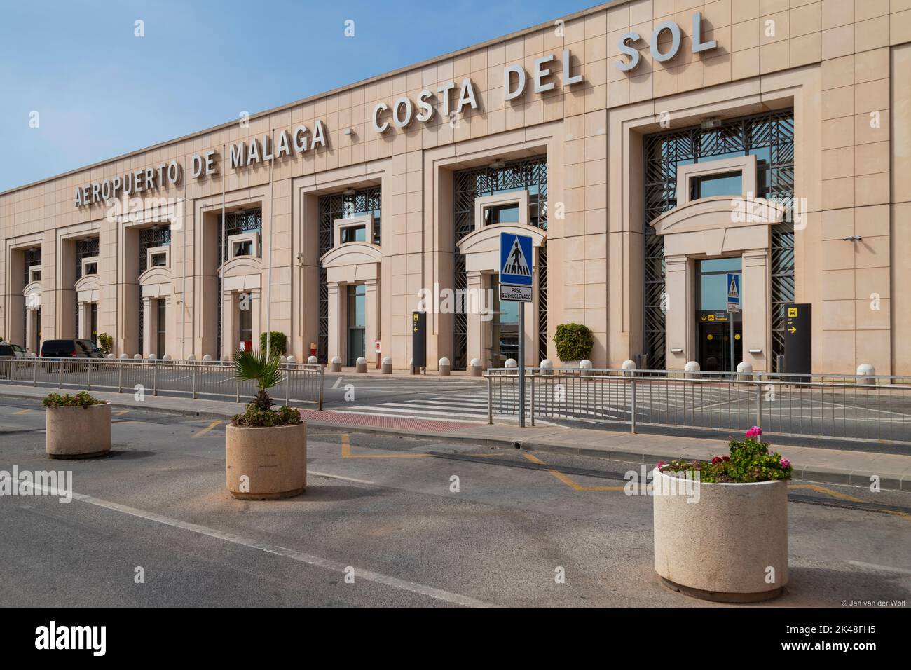Aéroport international de Málaga, Costa del sol; Espagne. Banque D'Images