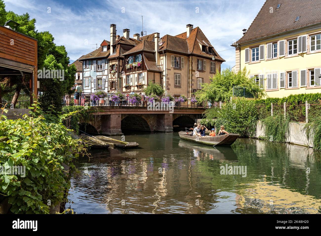 Klein Venedig an der rue de Turenne à Colmar, Elssass, Frankreich | petite Venise de la rue de Turenne à Colmar, Alsace, France Banque D'Images