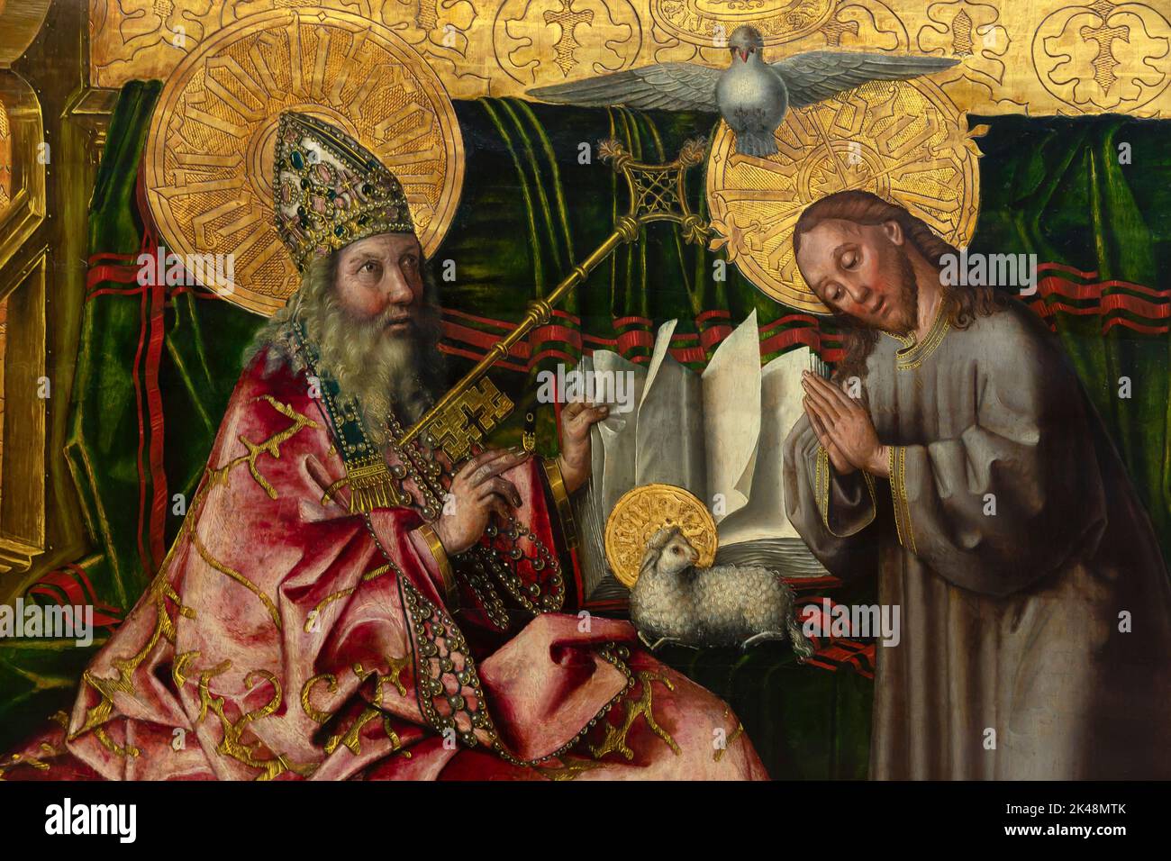 The Incarnation, detail, Konrad Witz, vers 1444, Gemaldegalerie, Berlin, Allemagne, Europe Banque D'Images