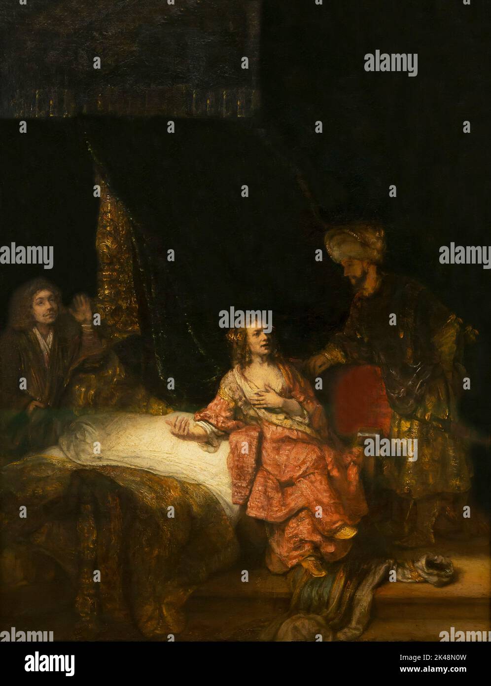 Joseph accusé par la femme de Potiphar, Rembrandt, 1655 ans, Gemaldegalerie, Berlin, Allemagne, Europe Banque D'Images