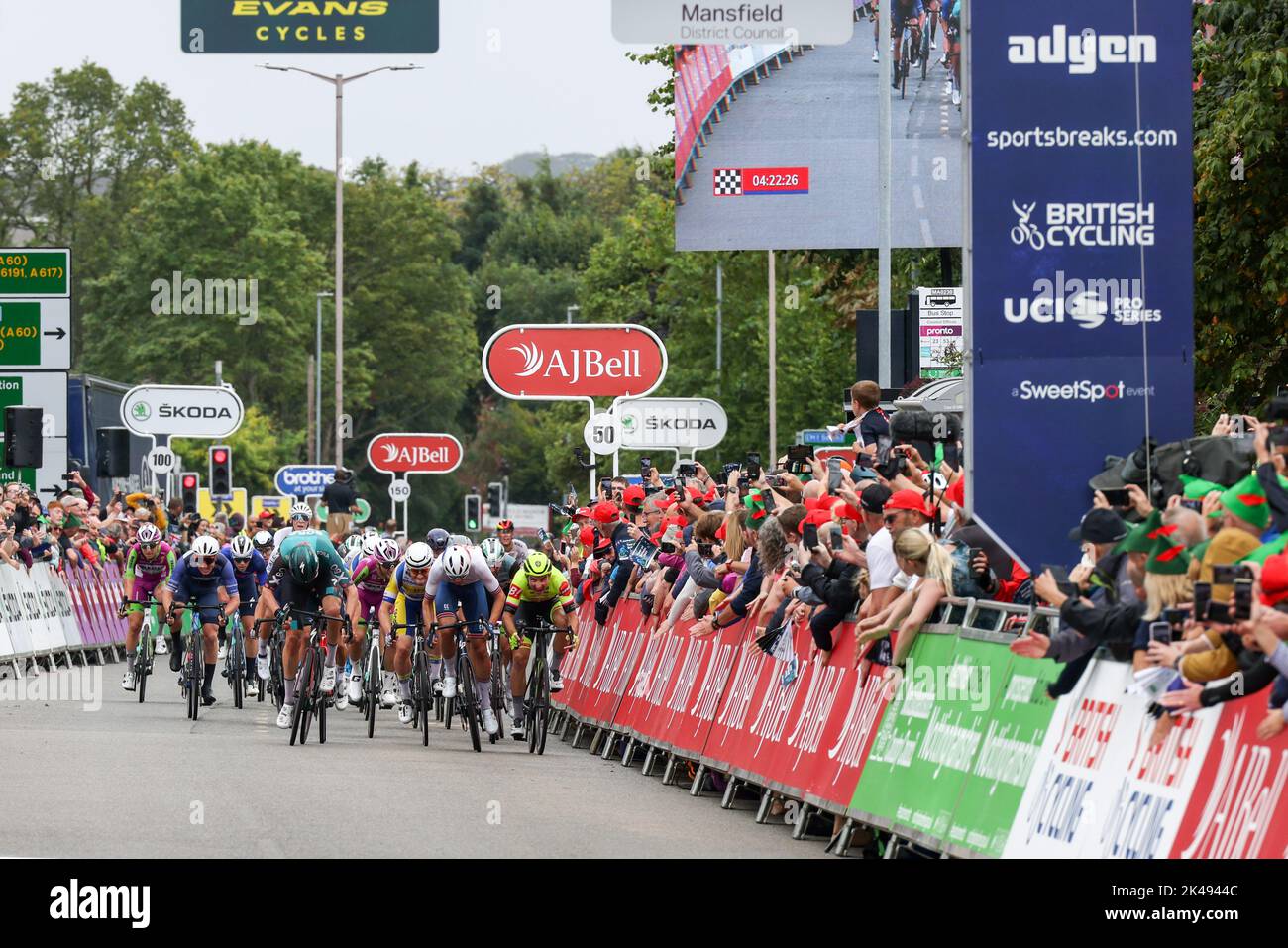 Mansfield, Royaume-Uni 9 septembre 2022 Mansfield Stage 5 vainqueur du Tour de Grande-Bretagne Jordi Meesus Banque D'Images