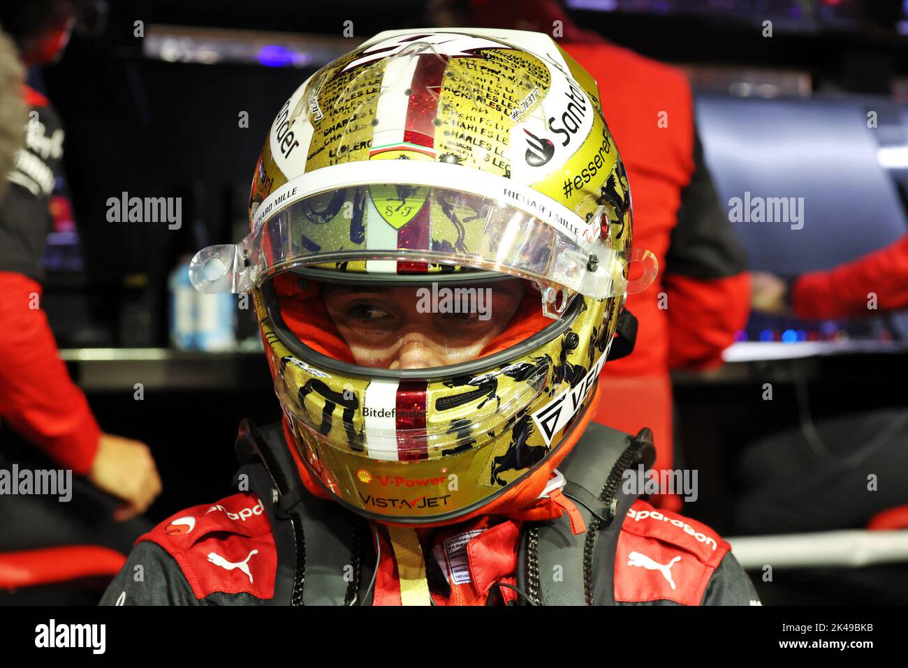 Singapour, Singapour. 01st octobre 2022. Charles Leclerc (mon) Ferrari. 01.10.2022. Championnat du monde Formula 1, Rd 17, Grand Prix de Singapour, circuit de Marina Bay Street, Singapour, Journée de qualification. Le crédit photo doit être lu : images XPB/Press Association. Crédit : XPB Images Ltd/Alamy Live News Banque D'Images